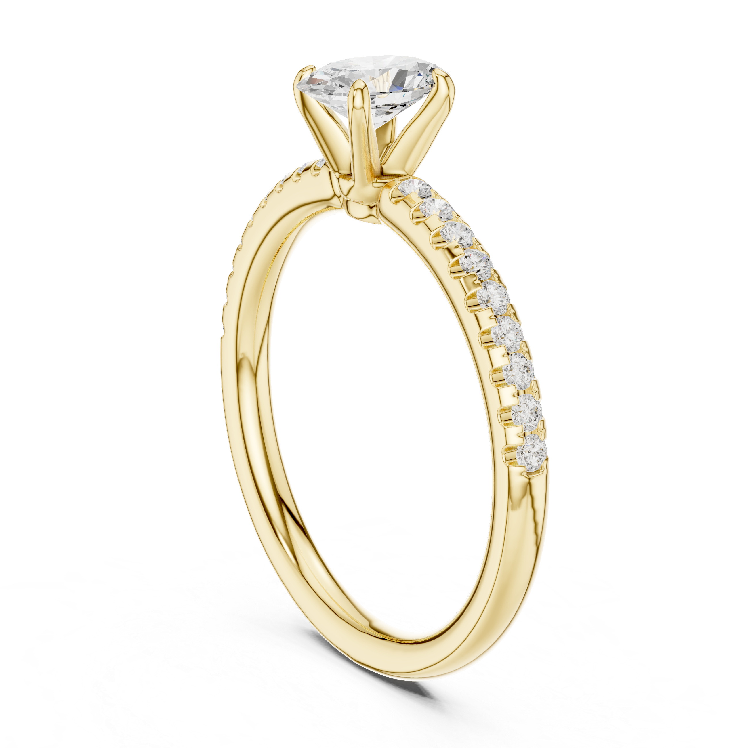 Oval Diamond Solitaire Engagement Ring