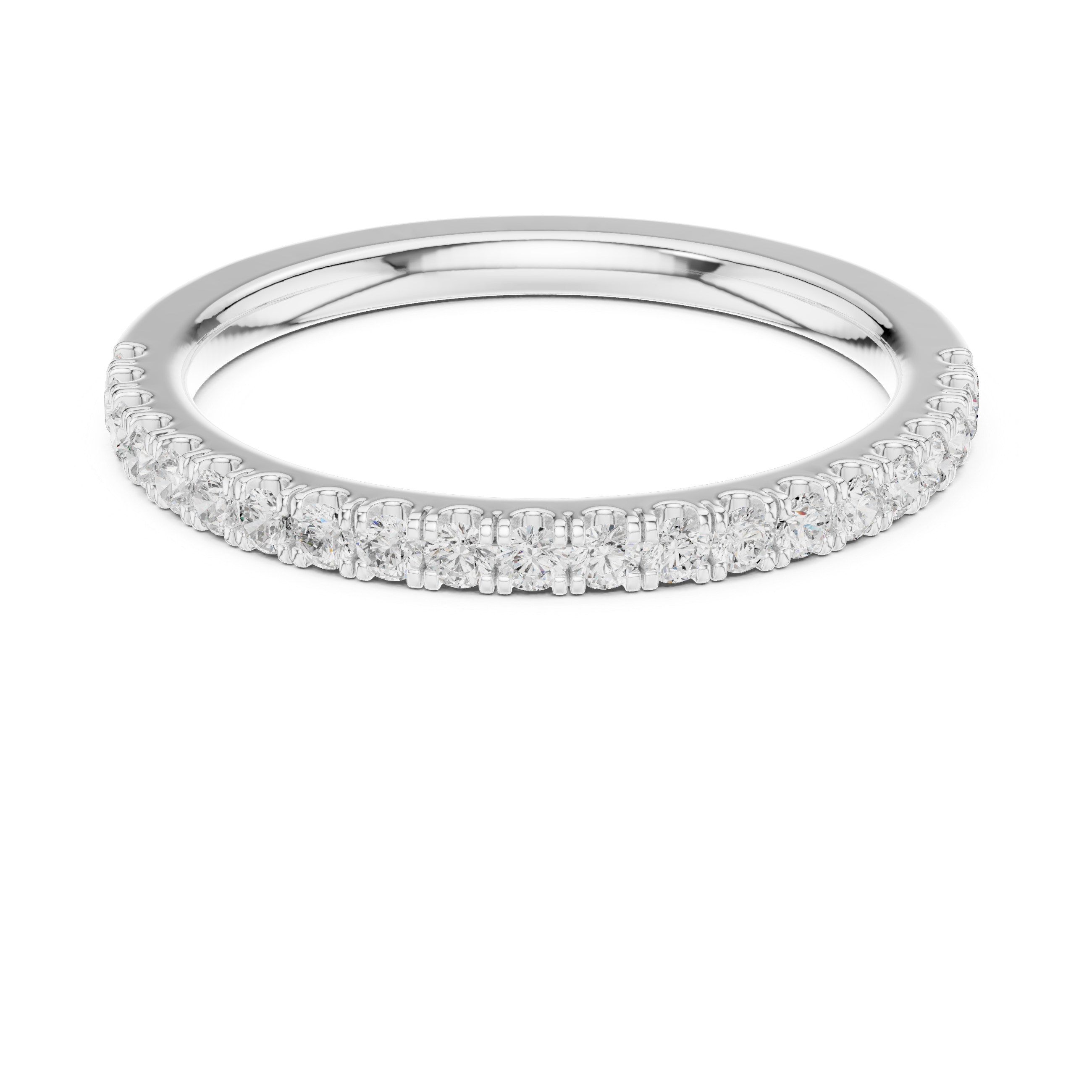 Minimalist Diamond Half Eternity Ring
