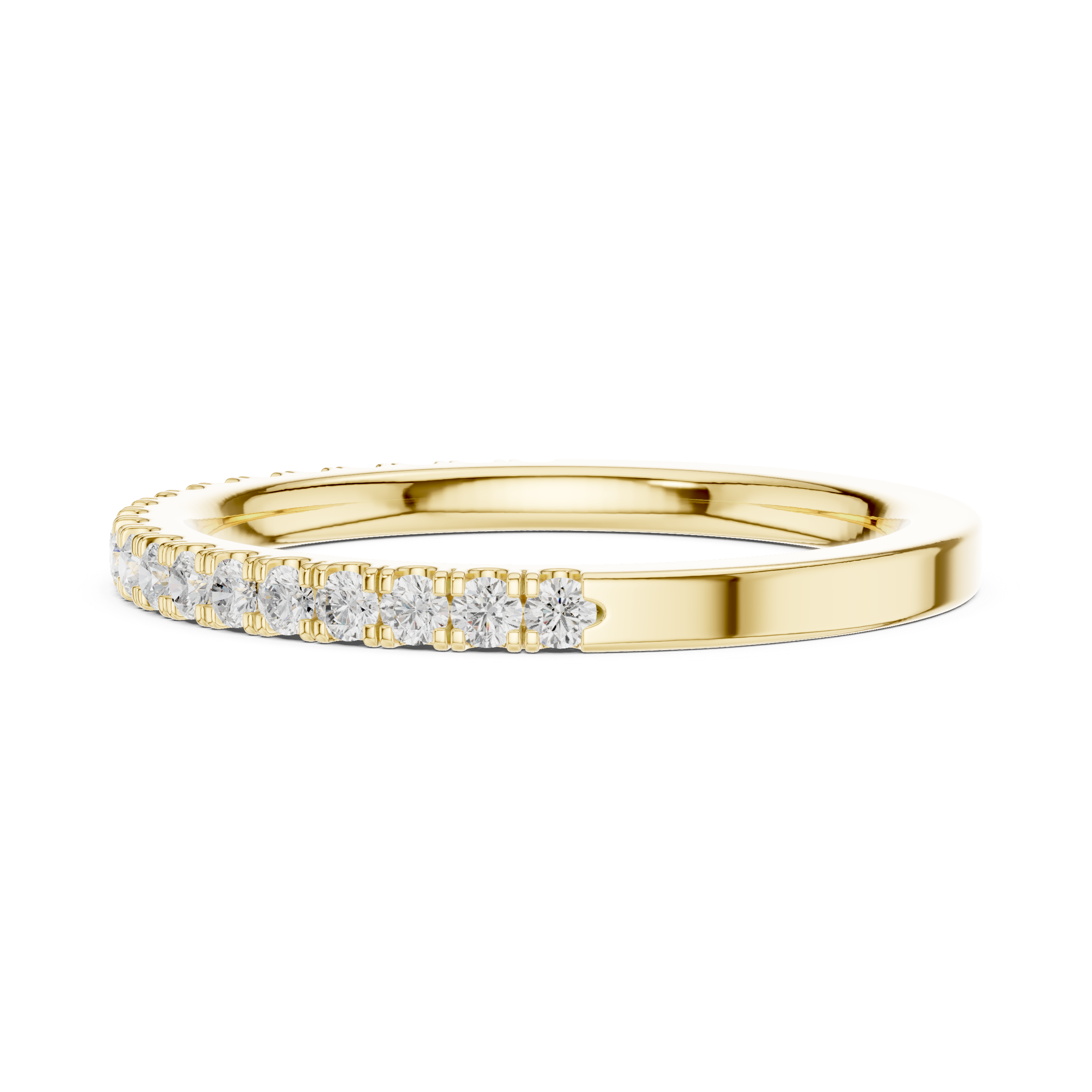 Minimalist Diamond Half Eternity Ring