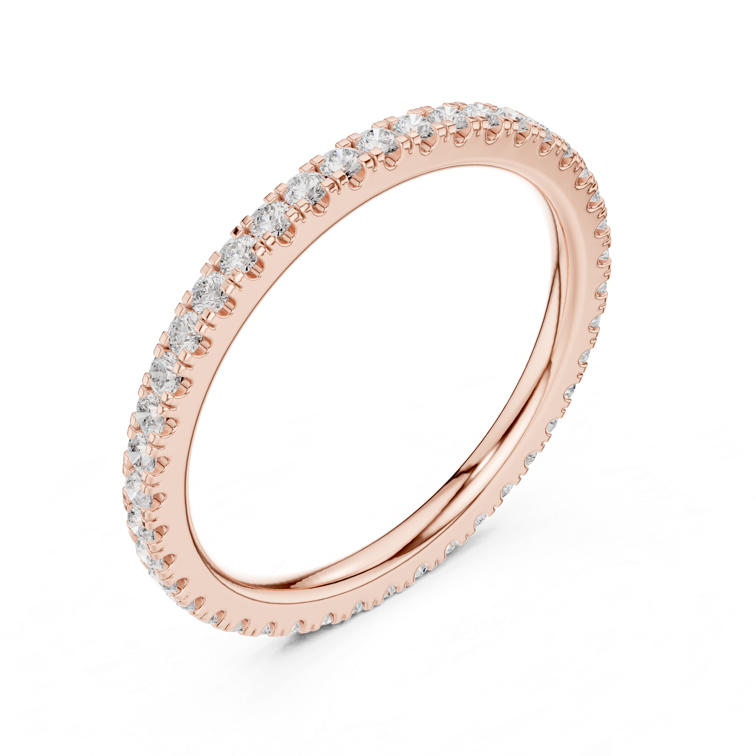 Ultra Thin Diamond Eternity Wedding Band