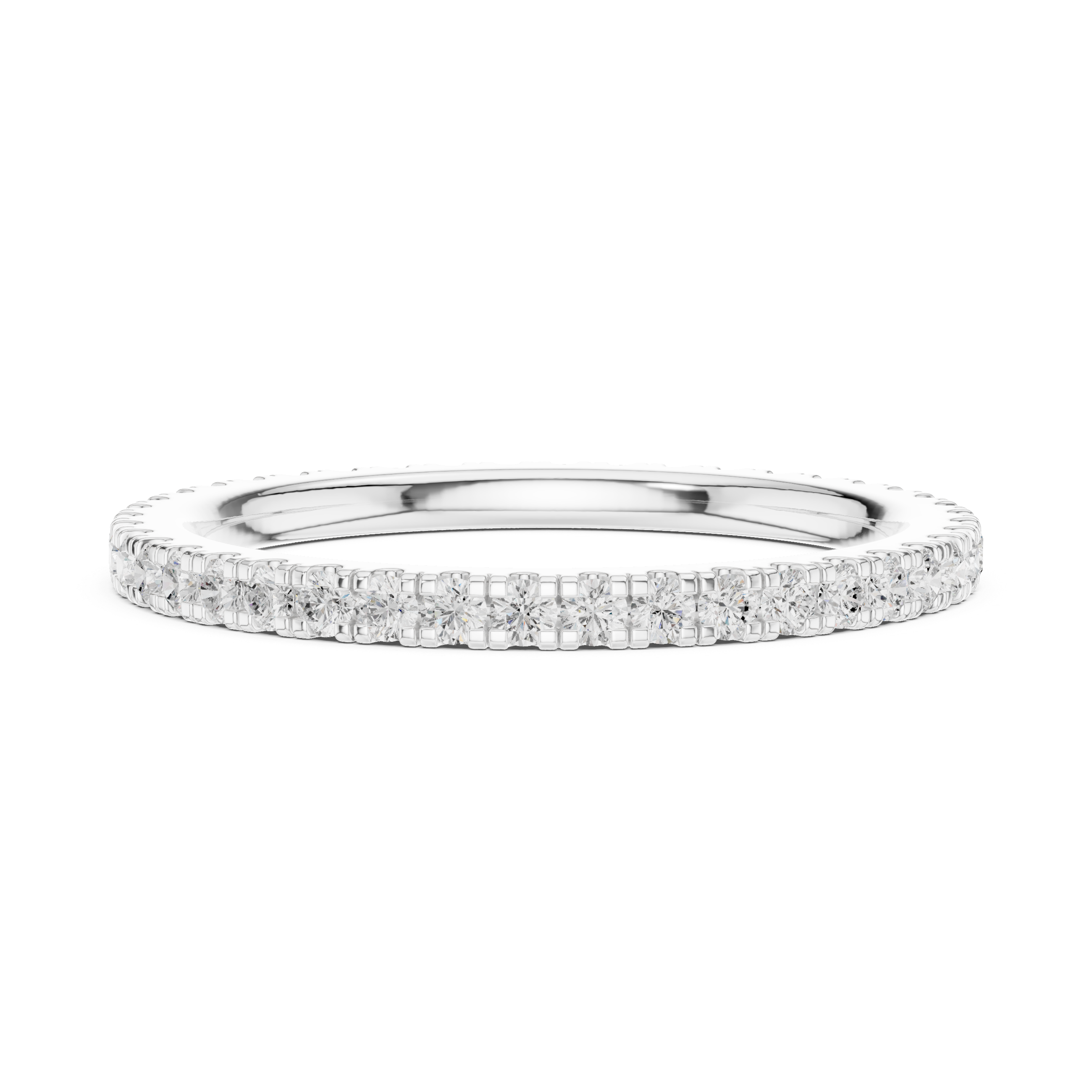 Ultra Thin Diamond Eternity Wedding Band