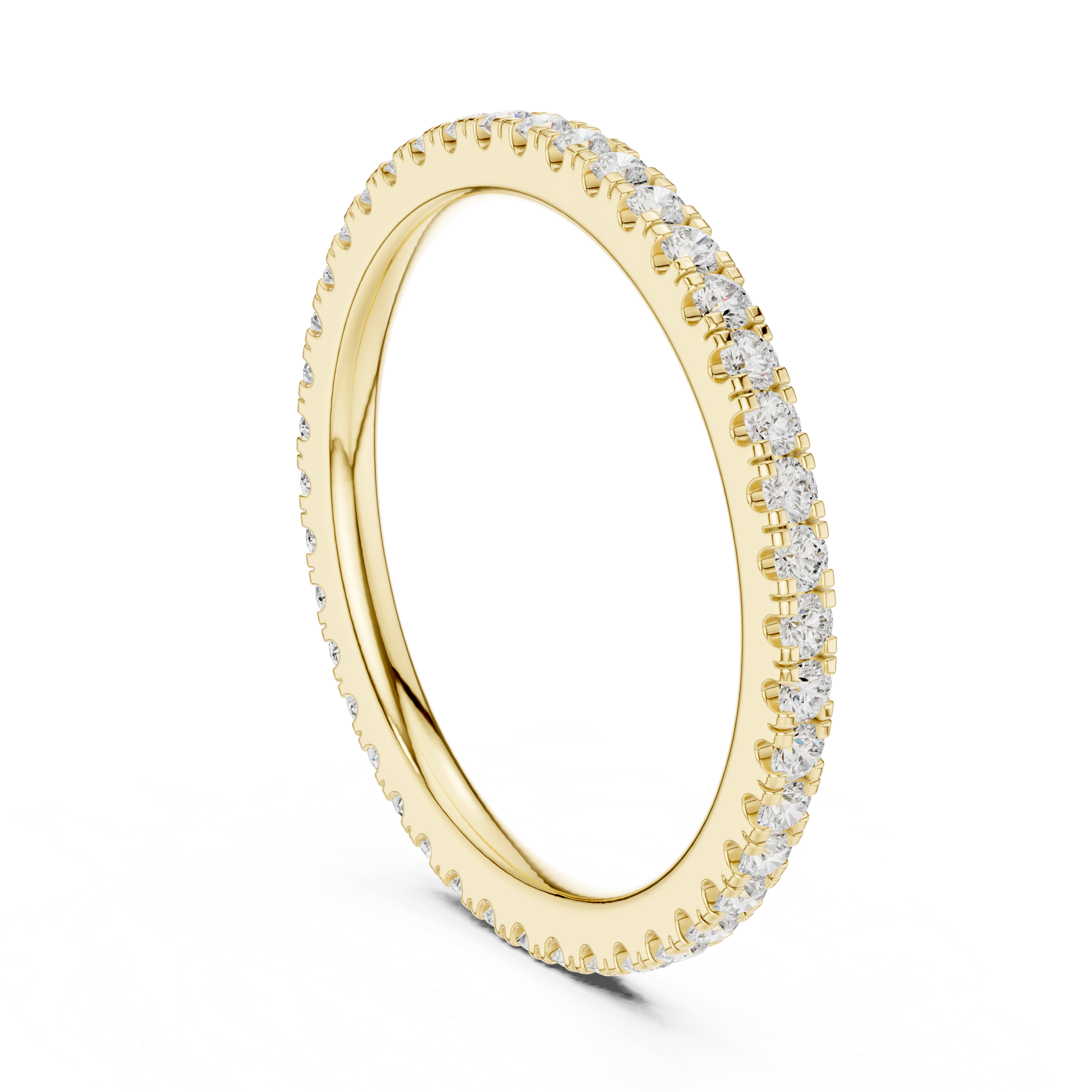 Ultra Thin Diamond Eternity Wedding Band
