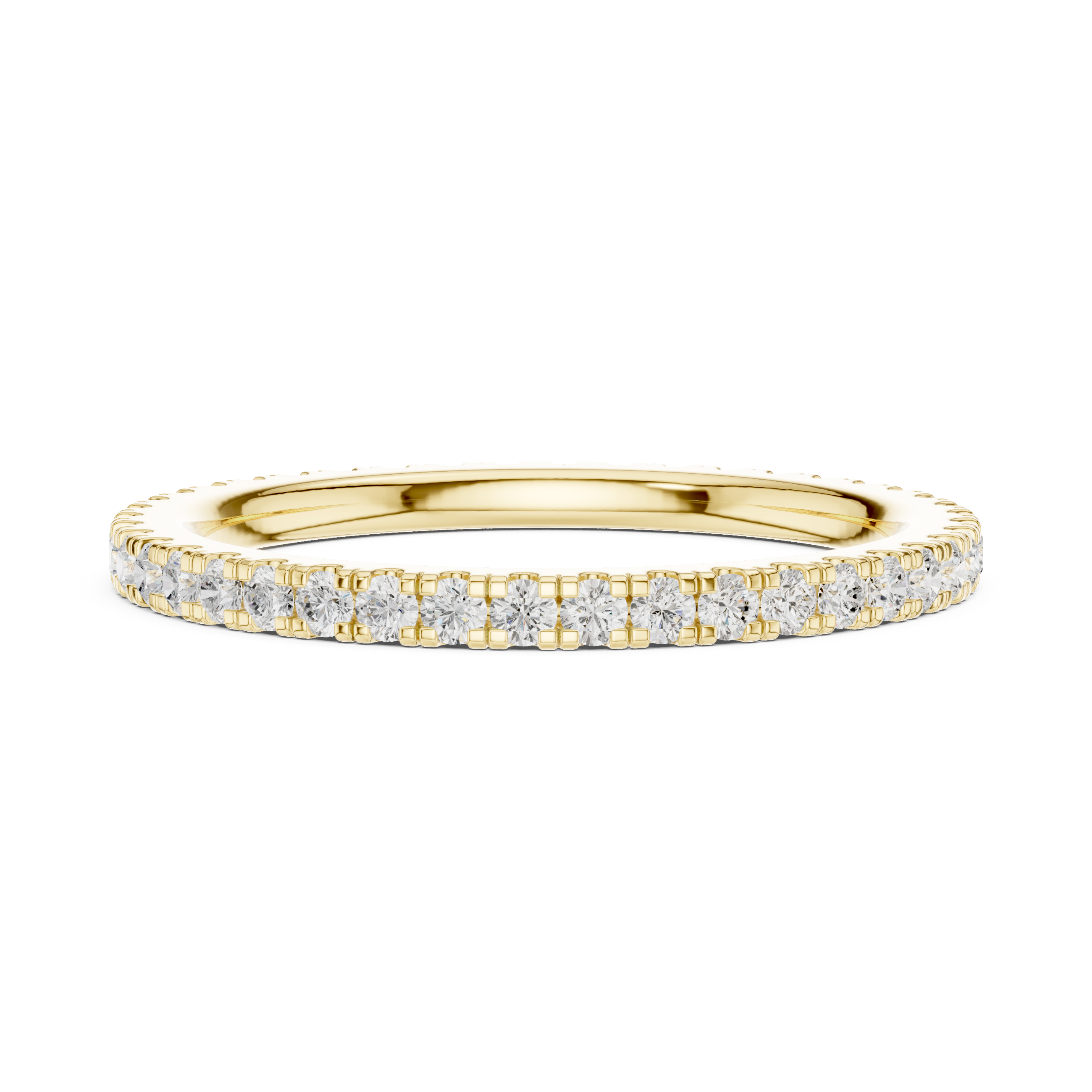 Ultra Thin Diamond Eternity Wedding Band