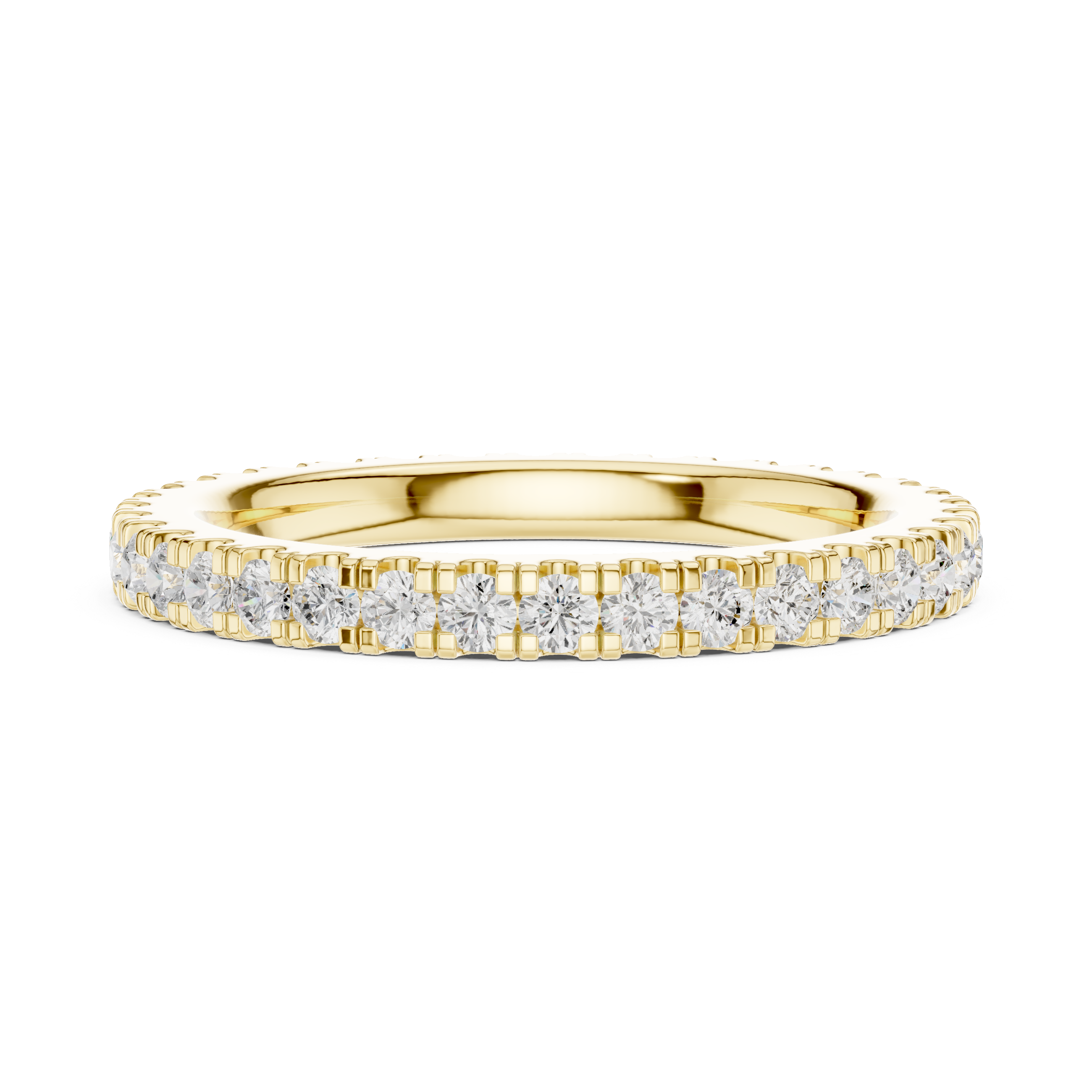 Round Diamond Eternity Wedding Band