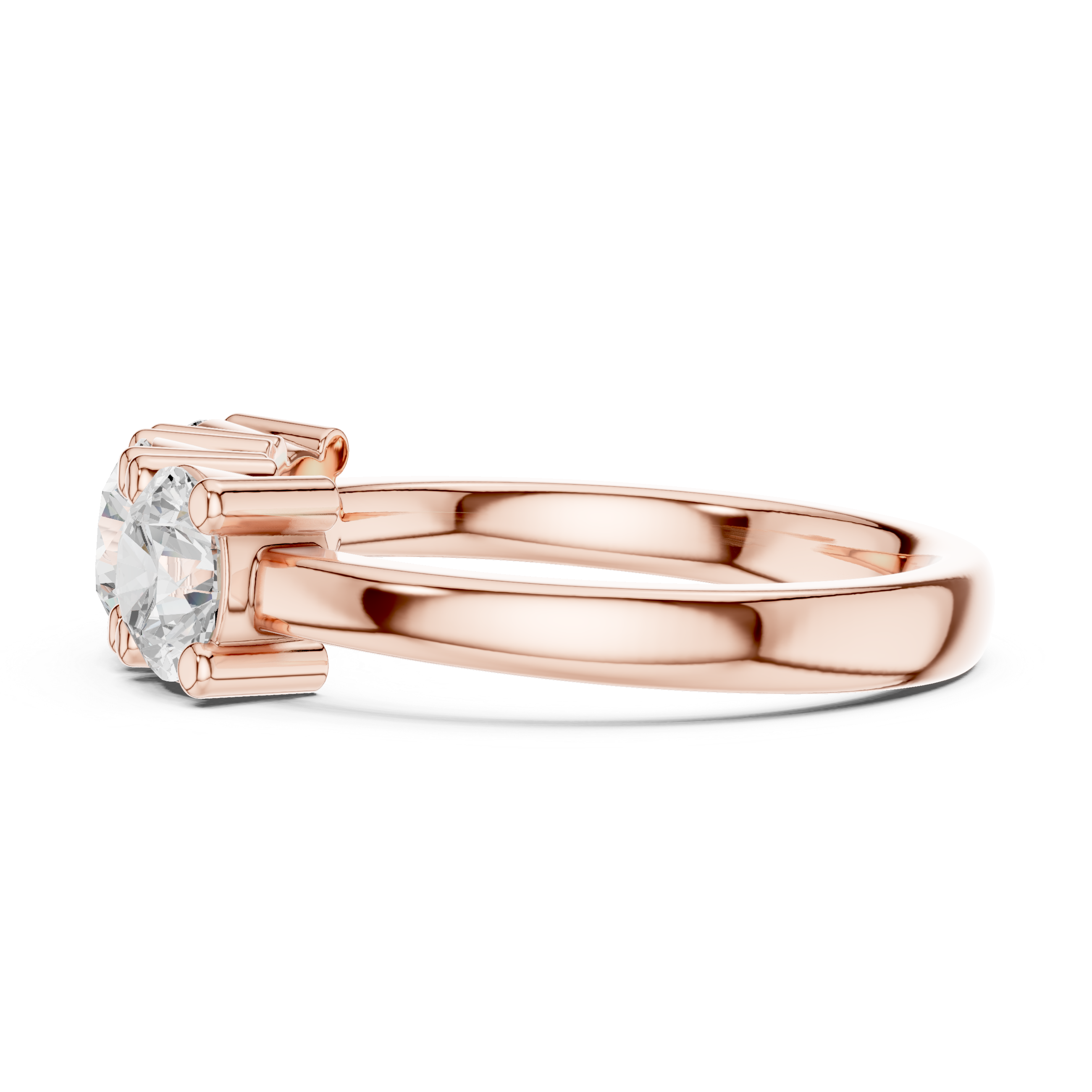 Classic Three Stone Diamond Engagement Ring