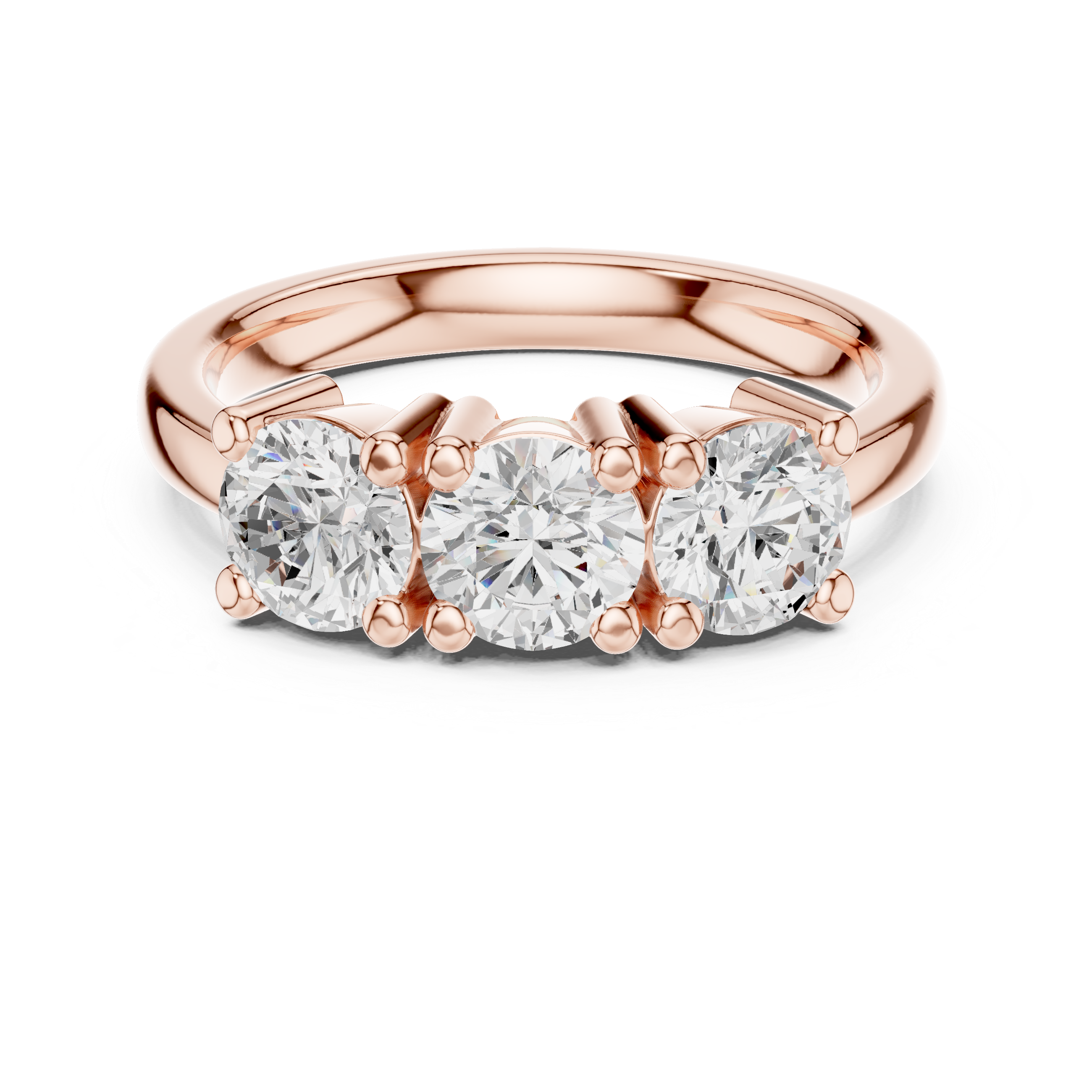 Classic Three Stone Diamond Engagement Ring