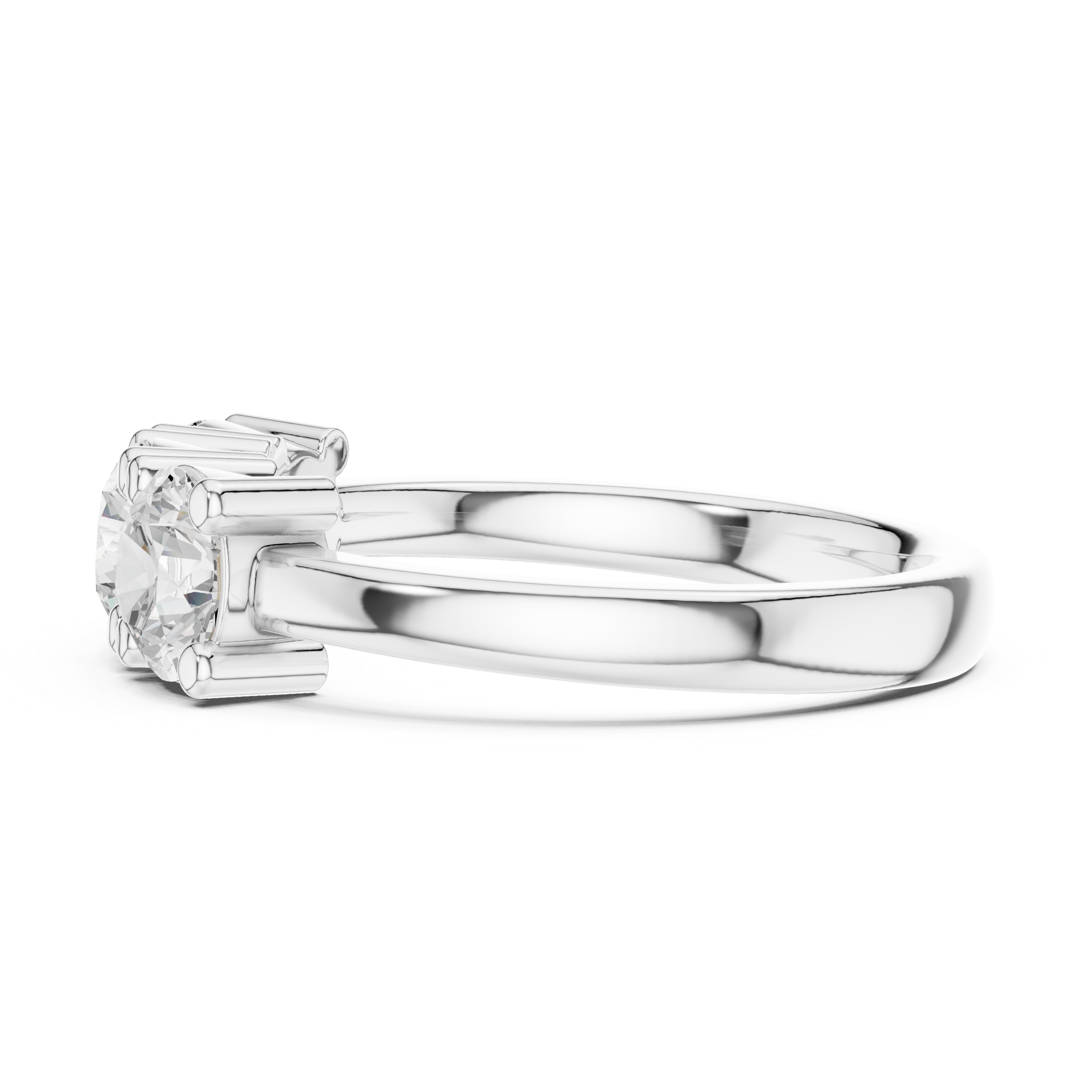 Classic Three Stone Diamond Engagement Ring
