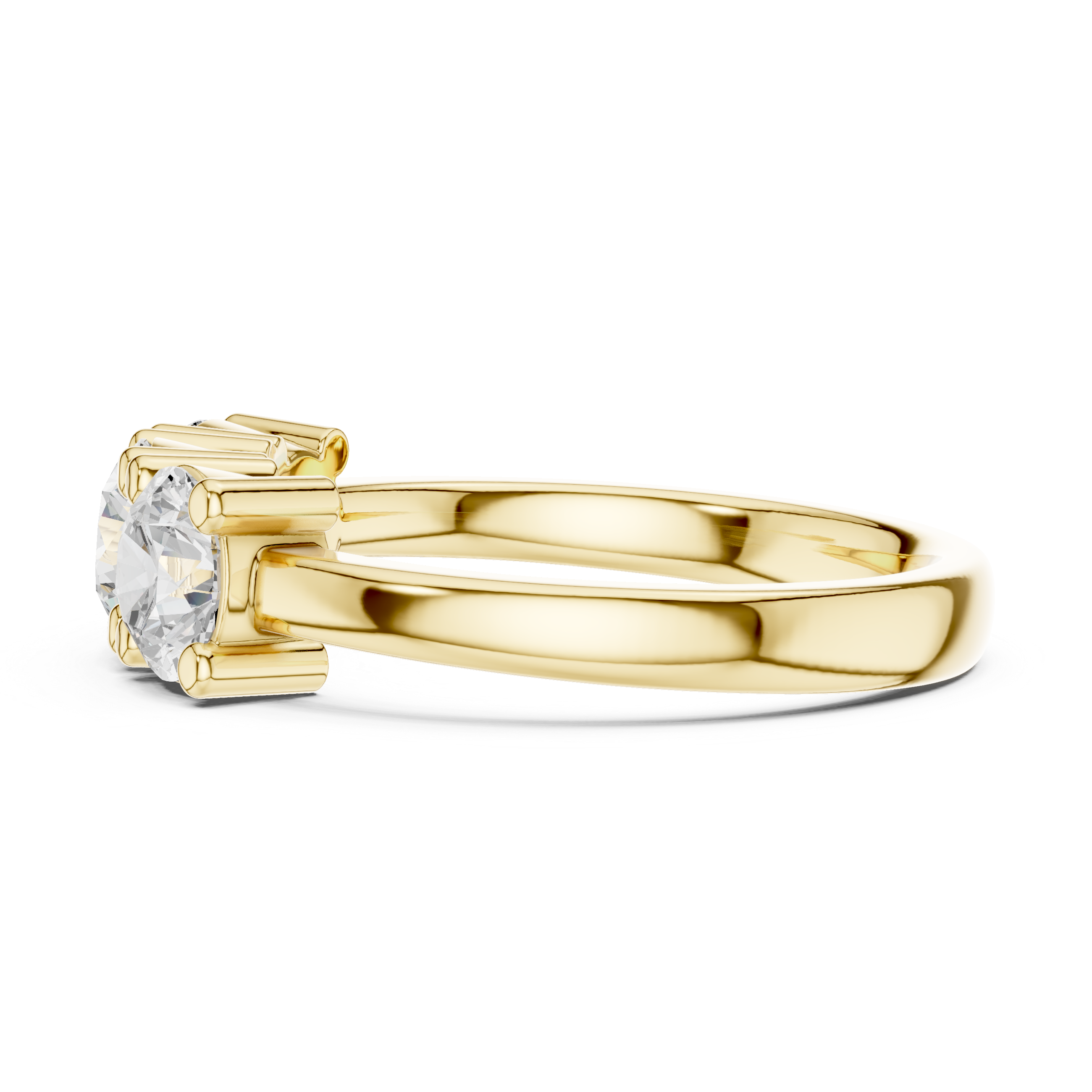 Classic Three Stone Diamond Engagement Ring