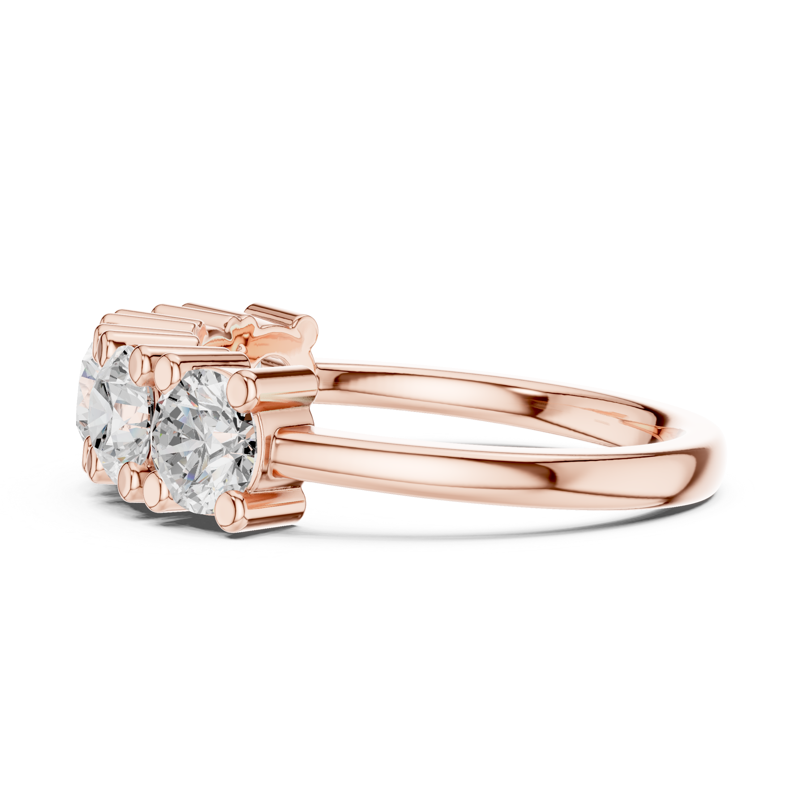 Round Diamond Five Stone Ring