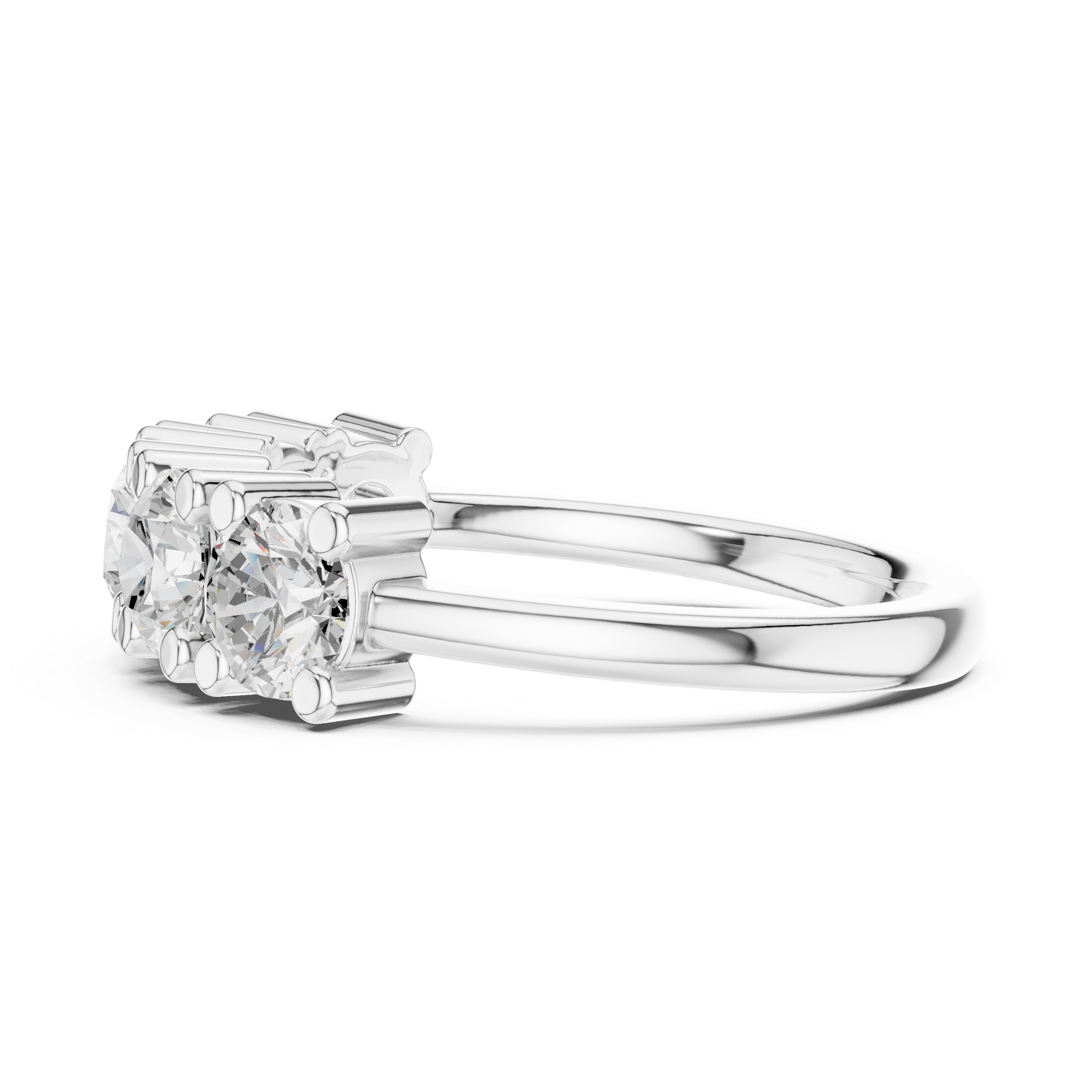 Round Diamond Five Stone Ring