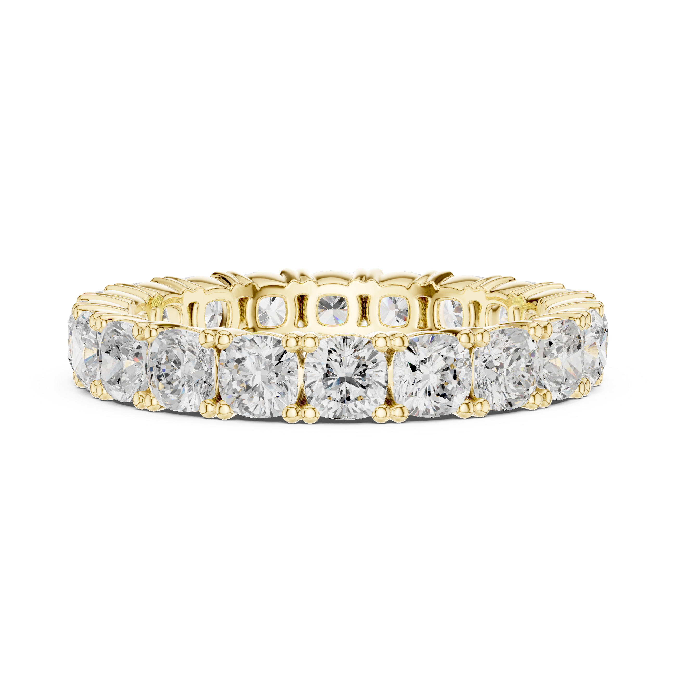 Cushion Cut Diamond Eternity Wedding Band