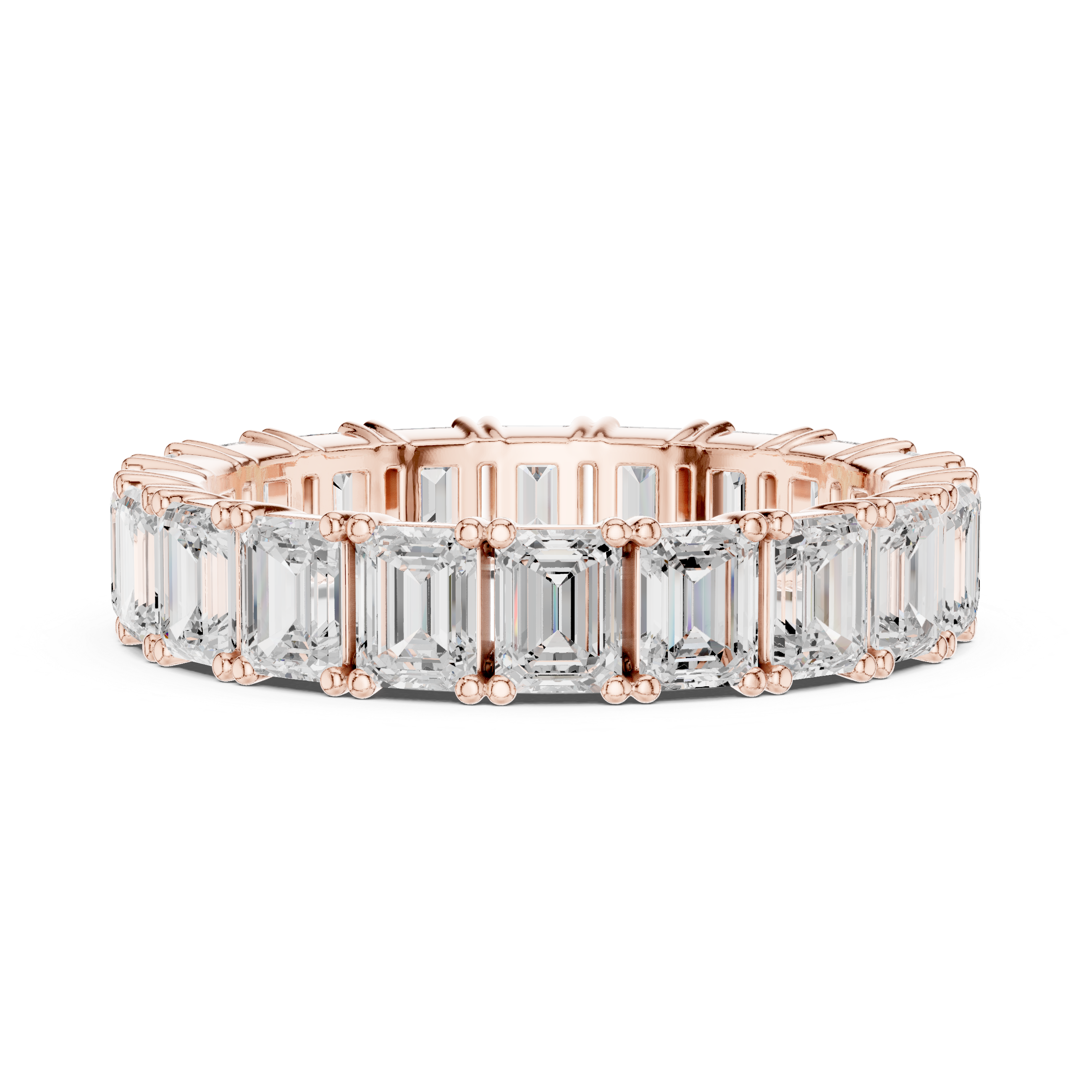 Emerald Cut Diamond Eternity Band