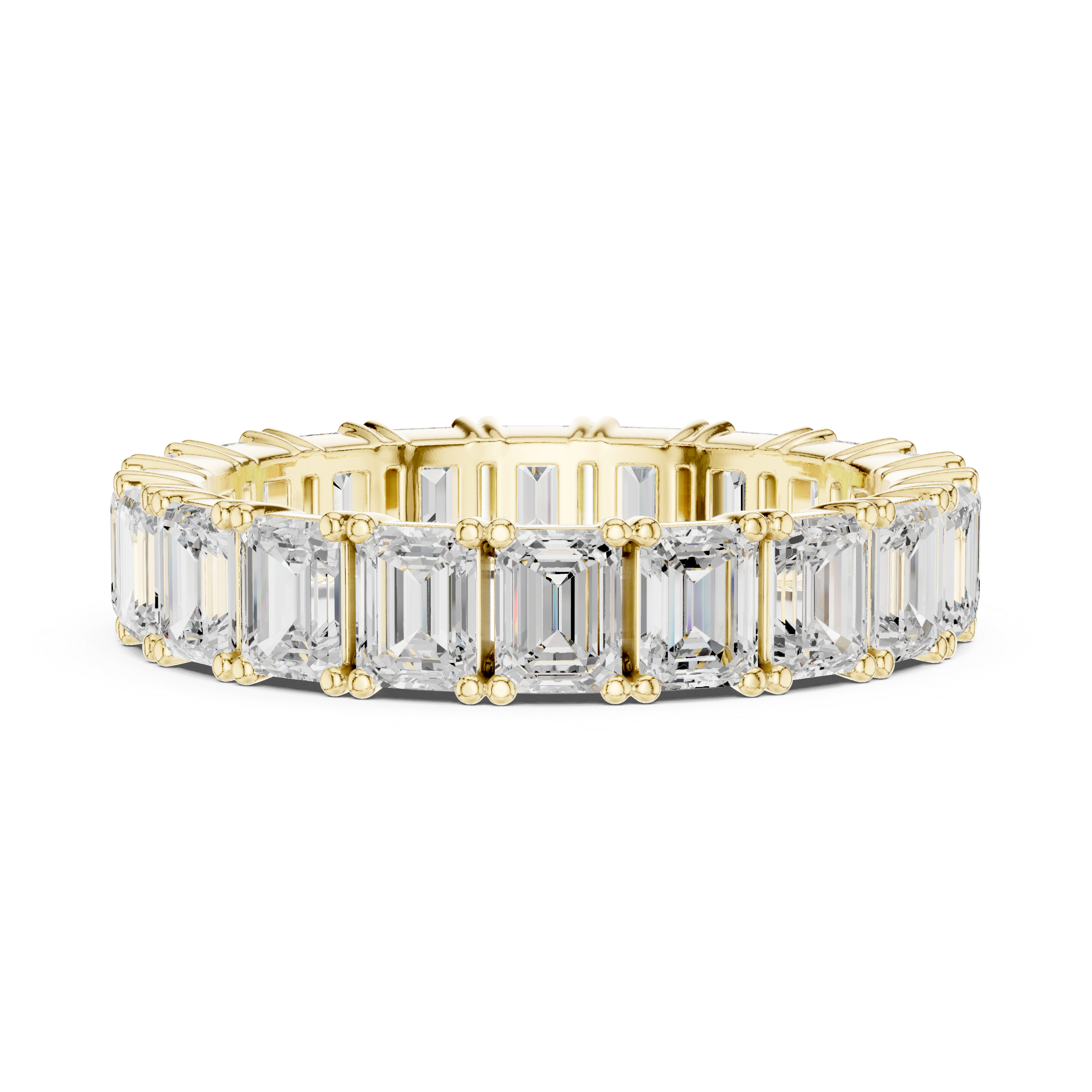 Emerald Cut Diamond Eternity Band