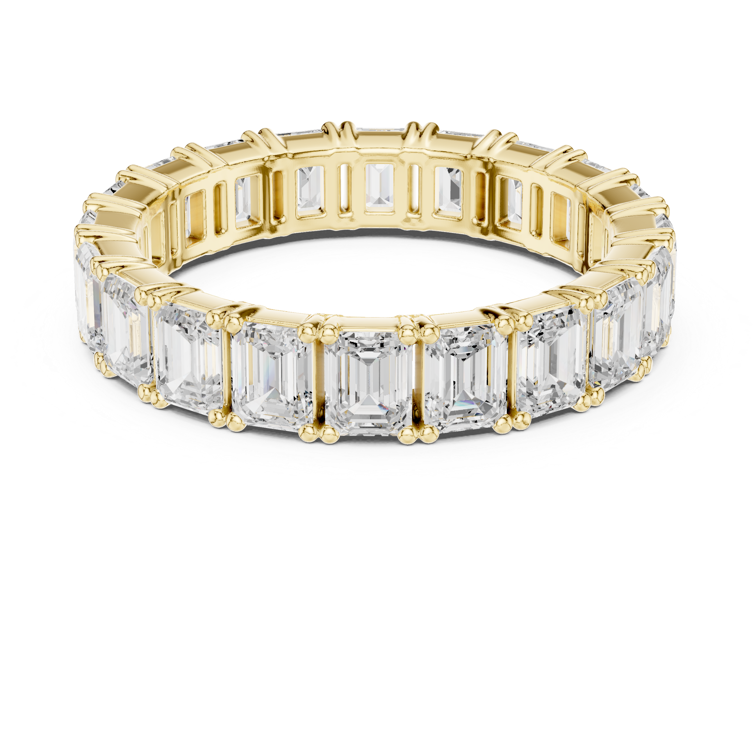 Emerald Cut Diamond Eternity Band