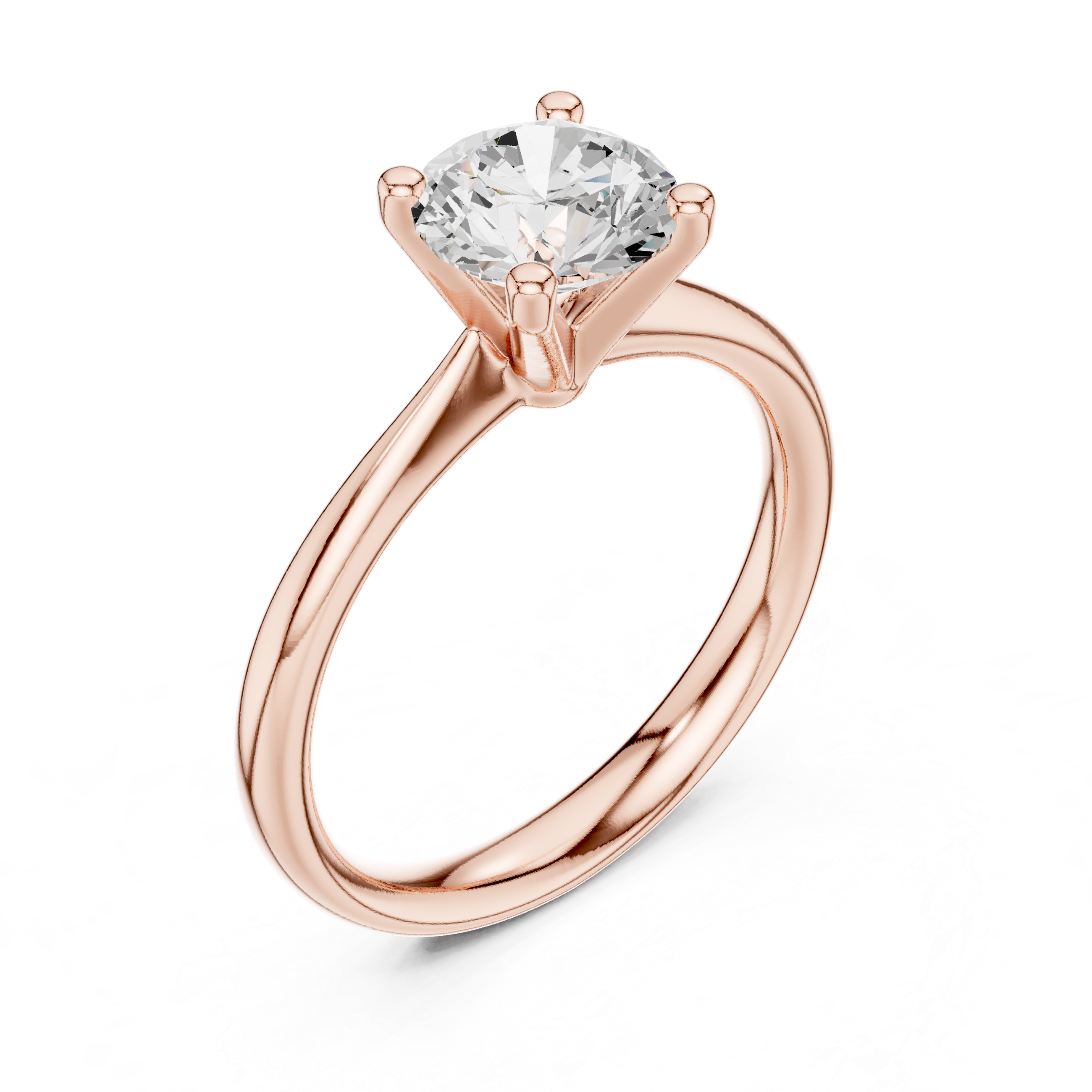 Classic Solitaire Diamond Engagement Ring