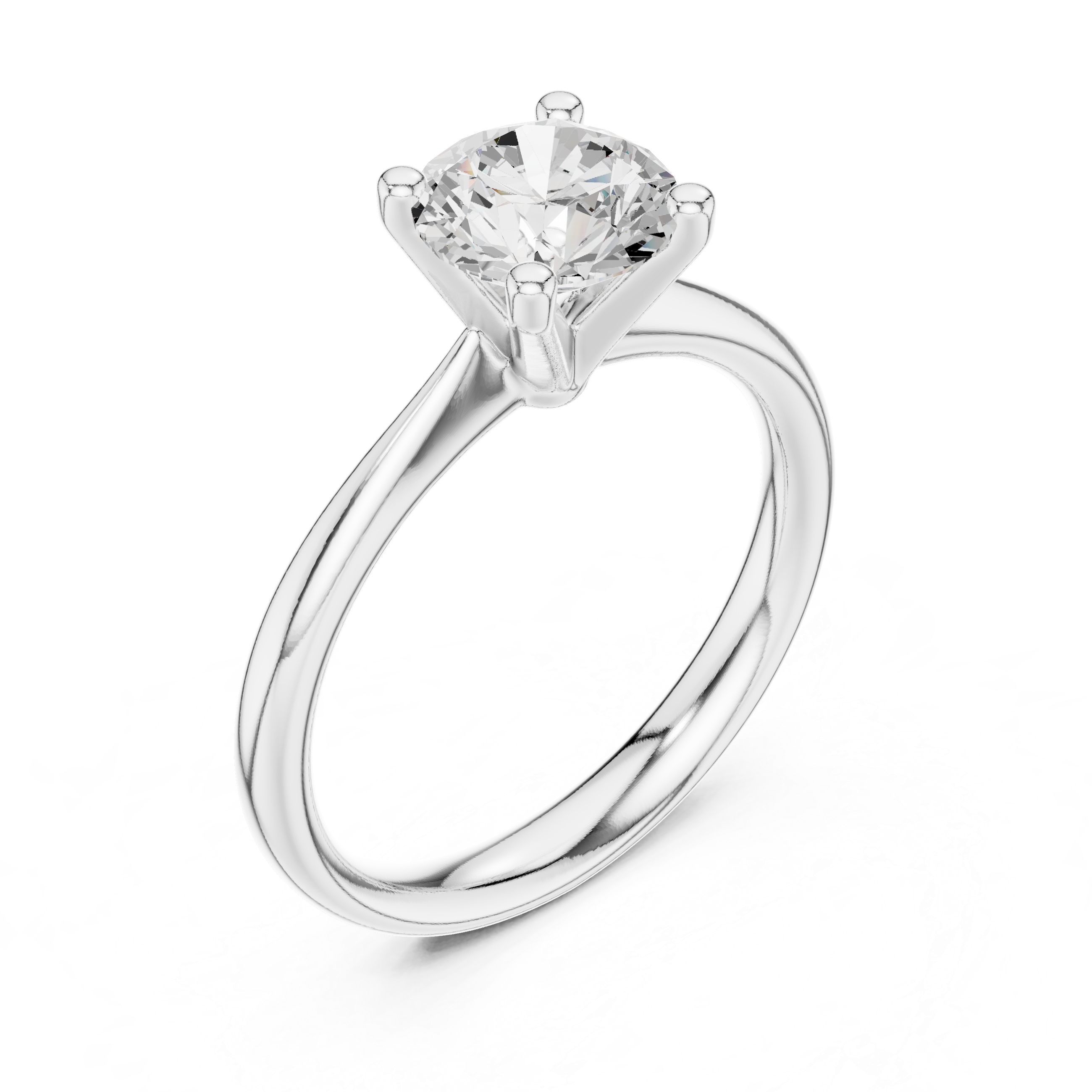 Classic Solitaire Diamond Engagement Ring