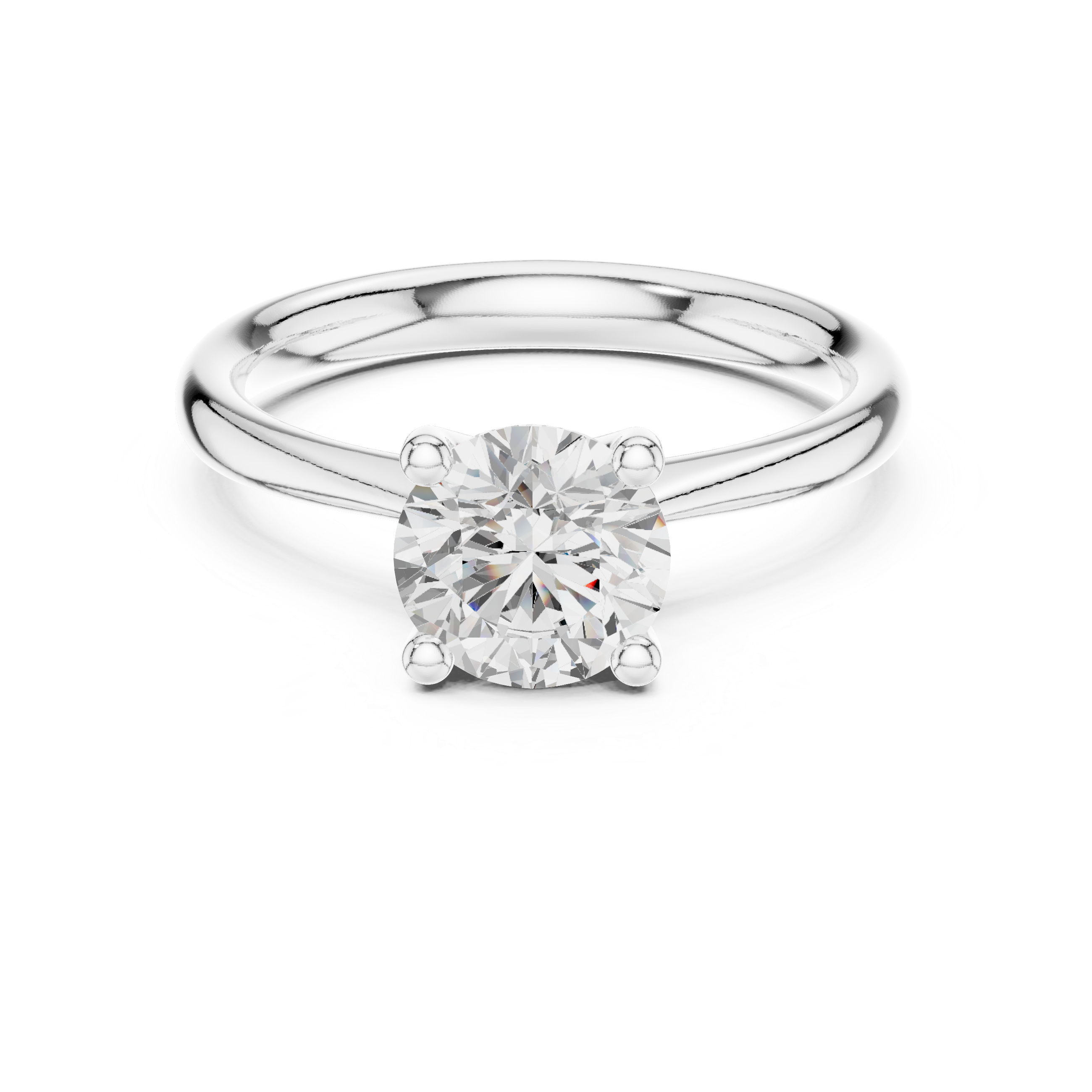 Classic Solitaire Diamond Engagement Ring