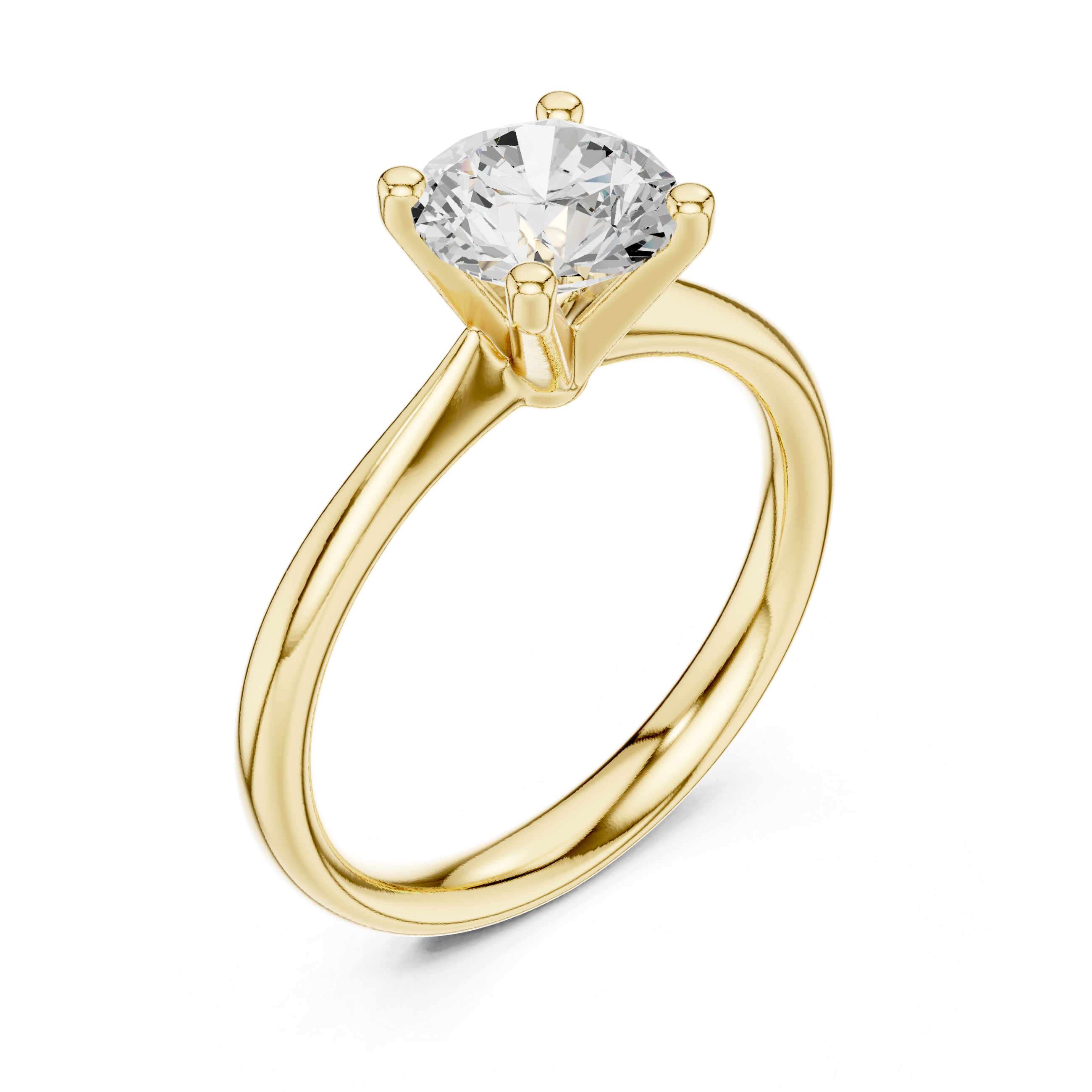 Classic Solitaire Diamond Engagement Ring