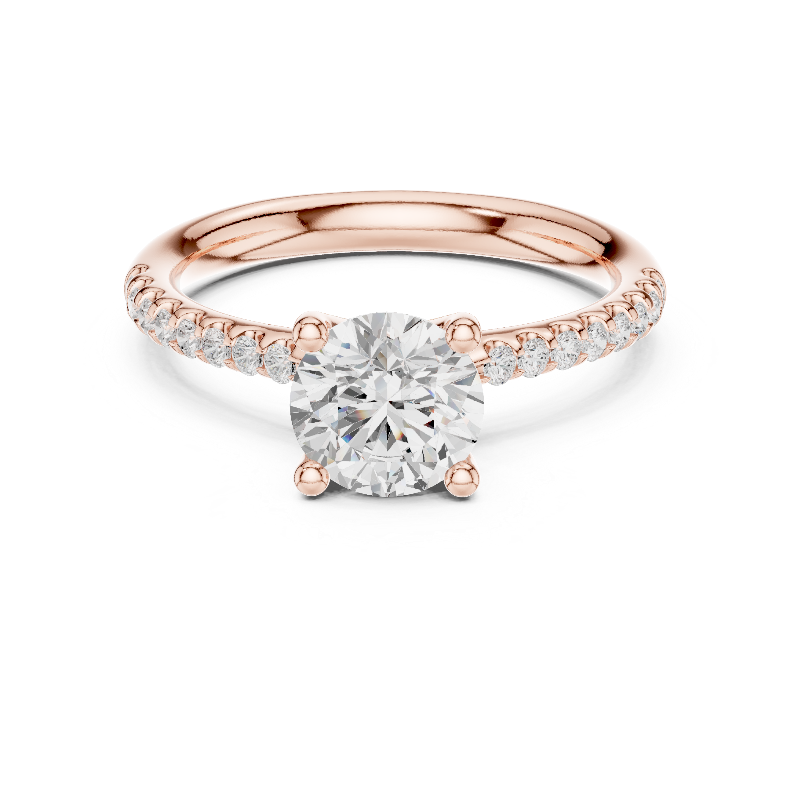 Classic Pavé Diamond Engagement Ring