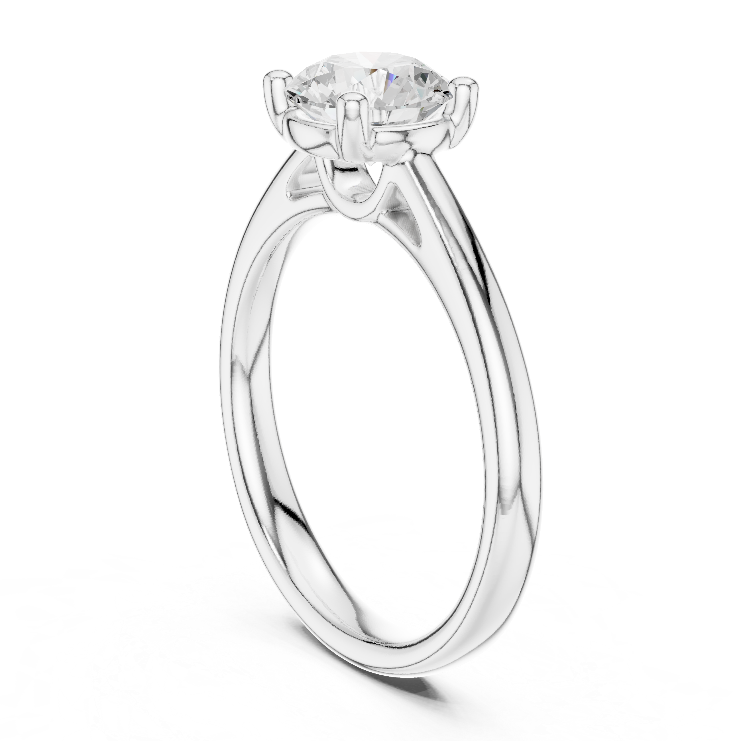 Classic Solitaire Diamond Engagement Ring