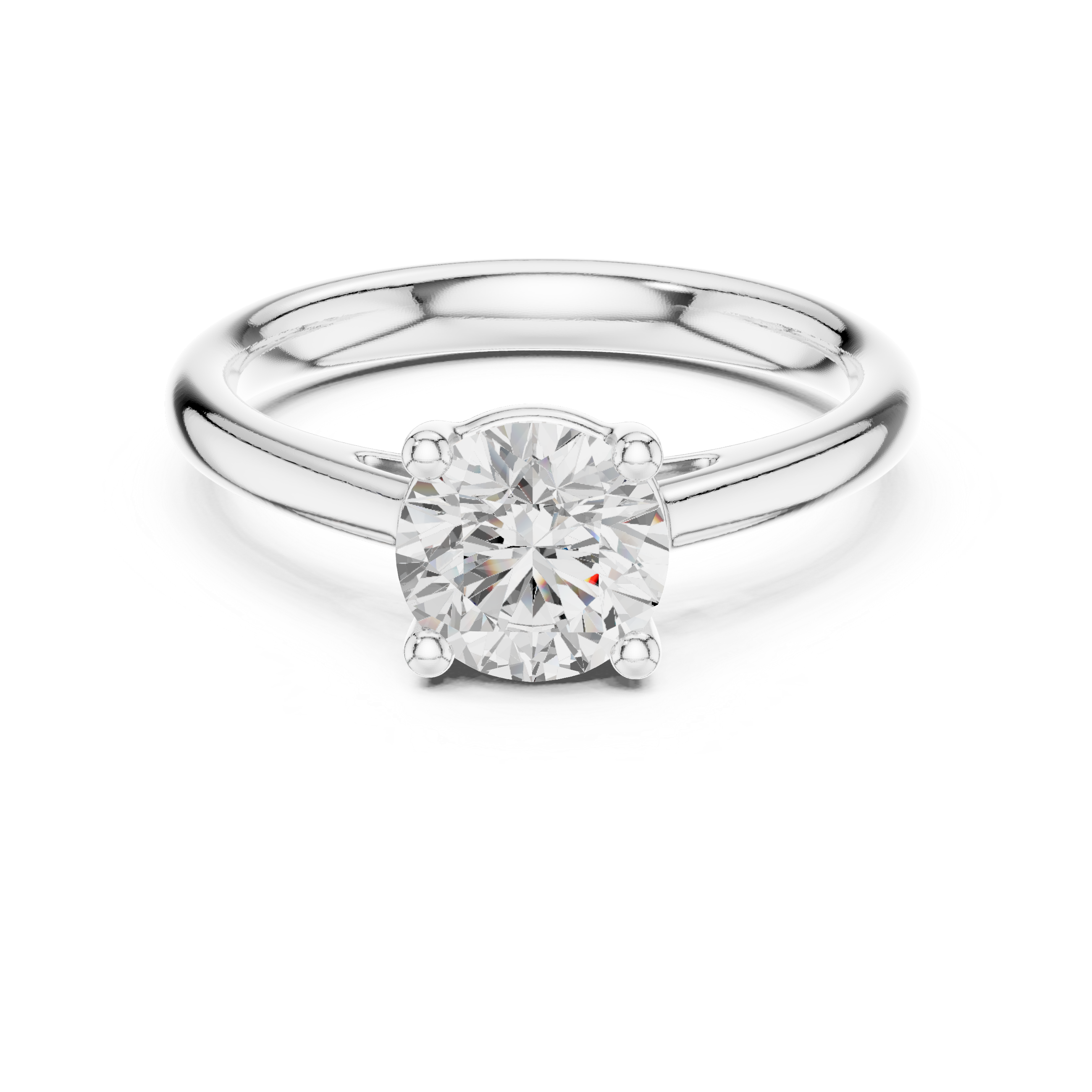 Classic Solitaire Diamond Engagement Ring
