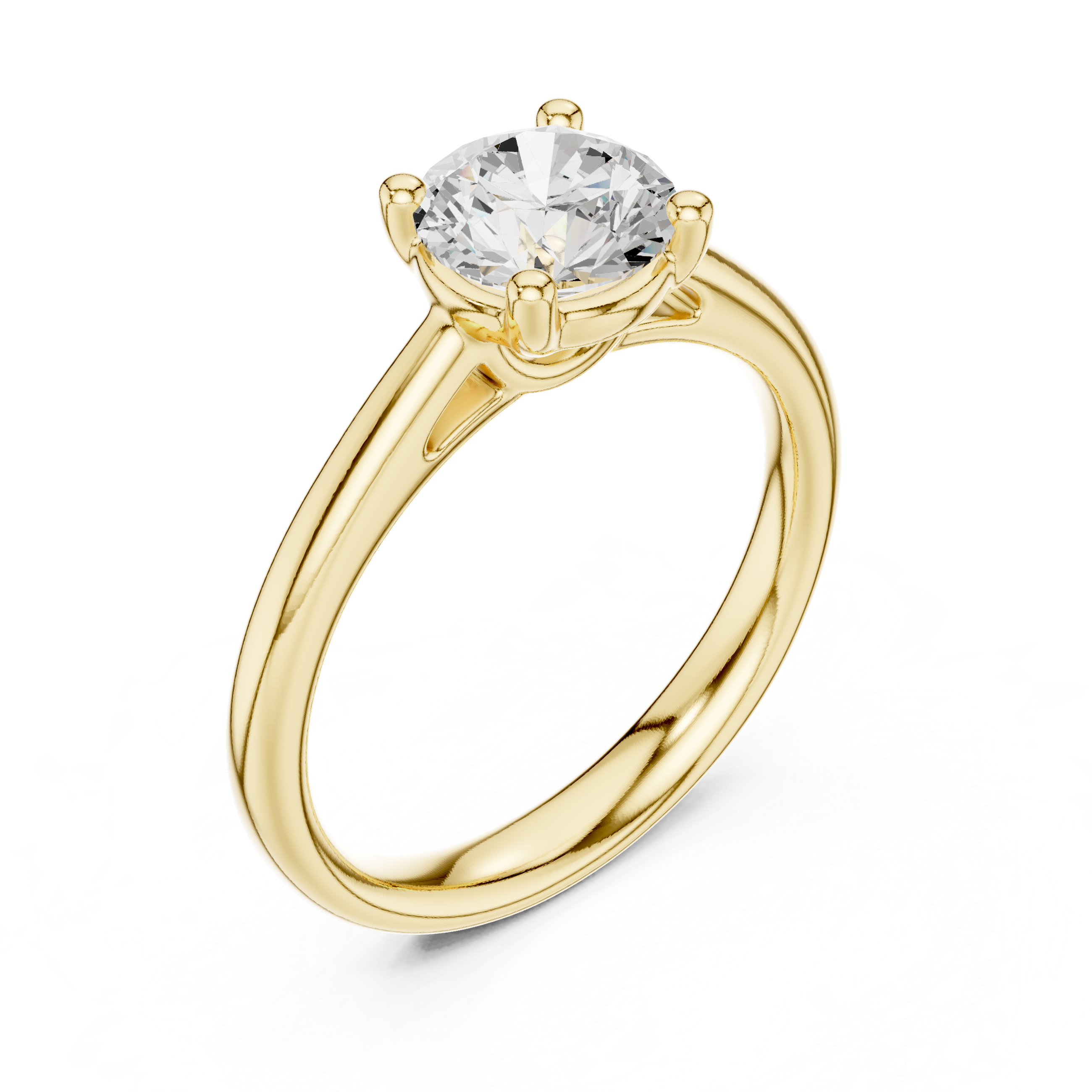 Classic Solitaire Diamond Engagement Ring