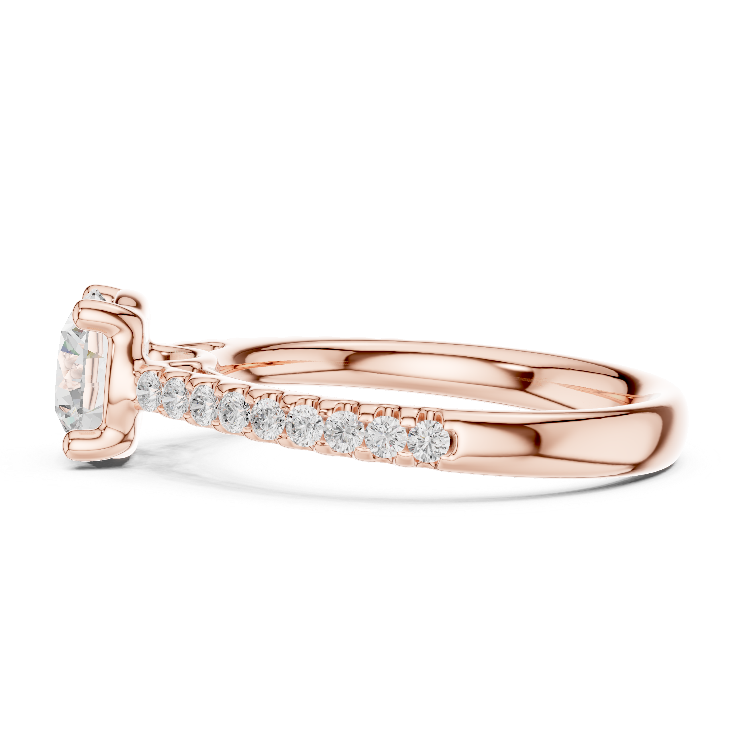 Classic Pavé Diamond Engagement Ring