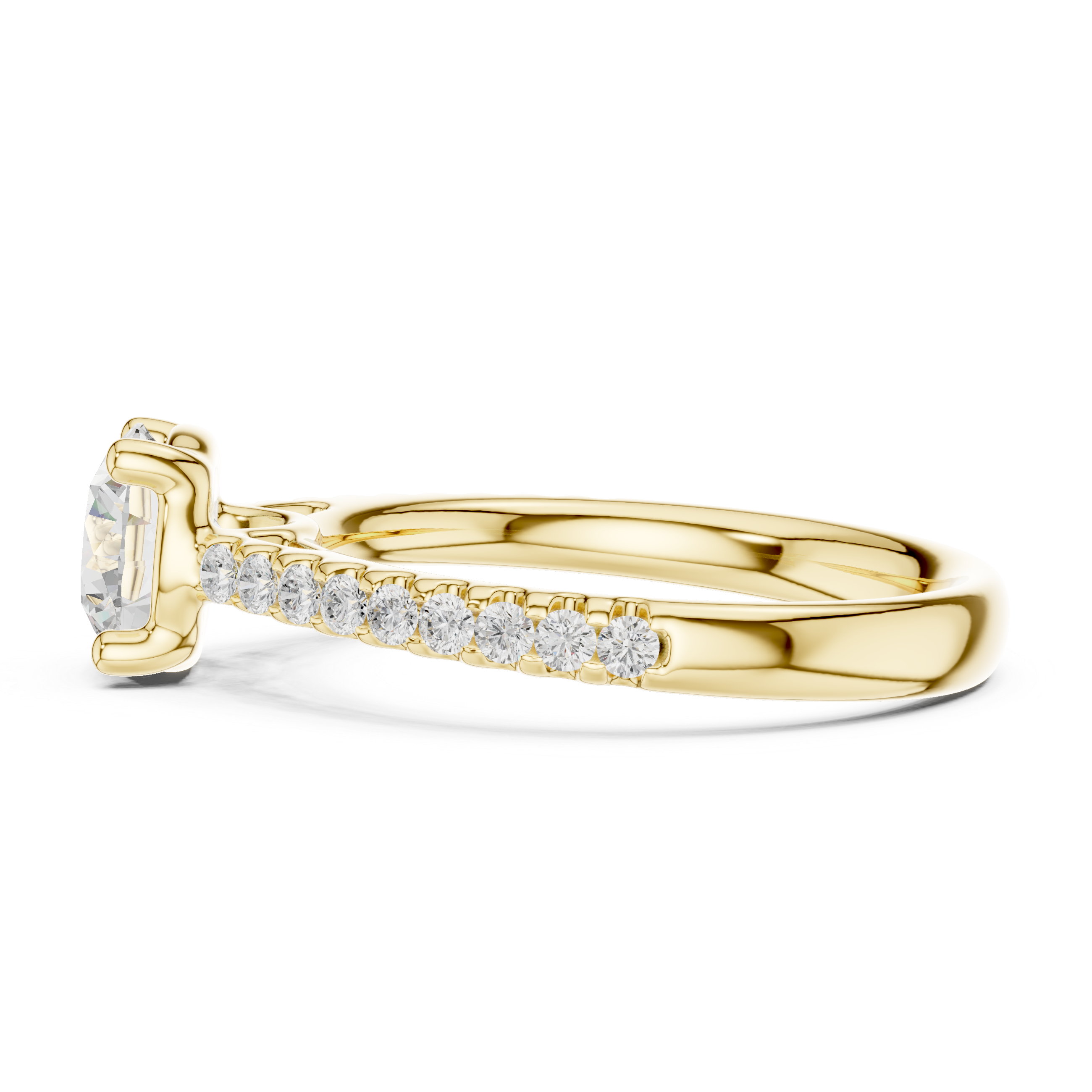 Classic Pavé Diamond Engagement Ring