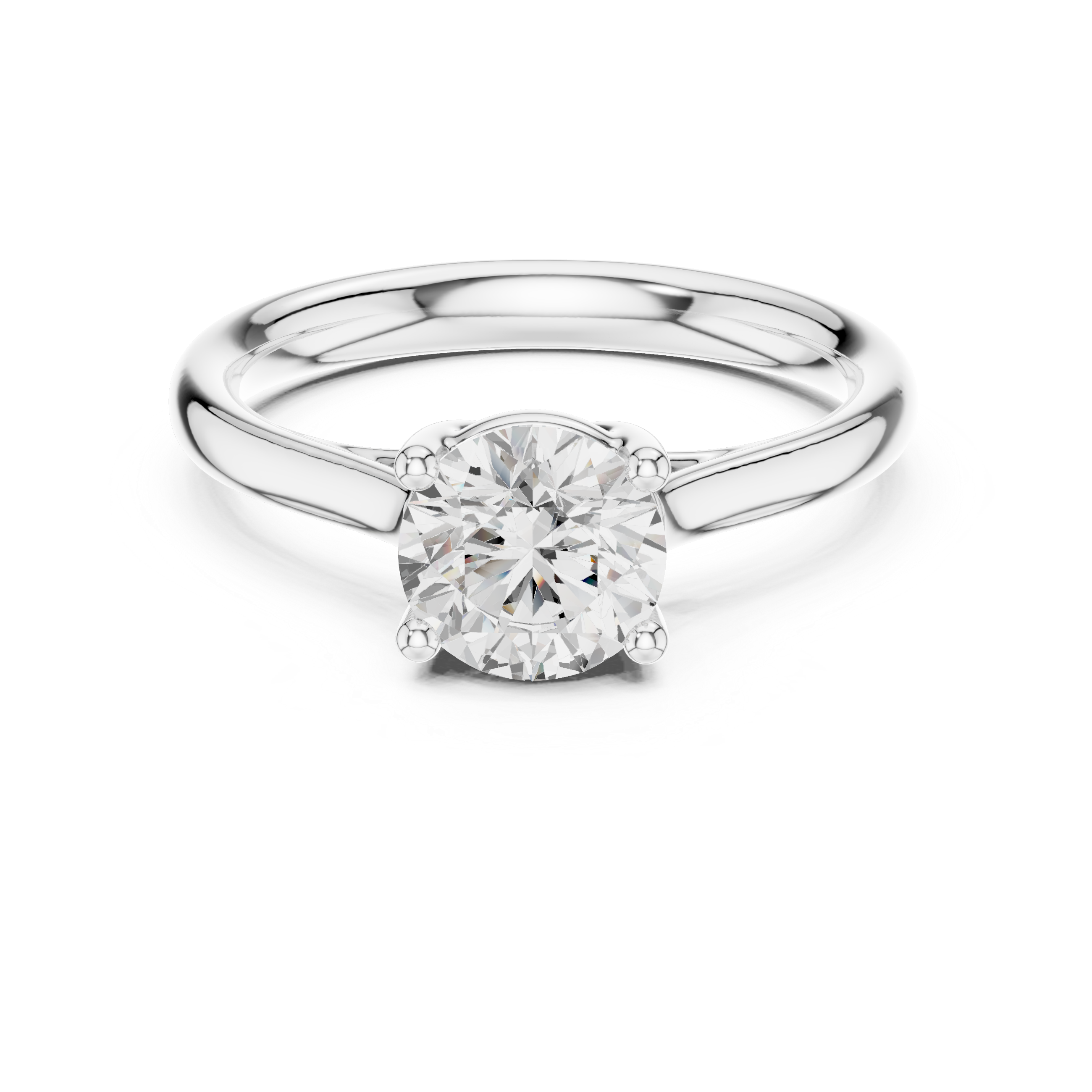 Classic Solitaire Diamond Engagement Ring