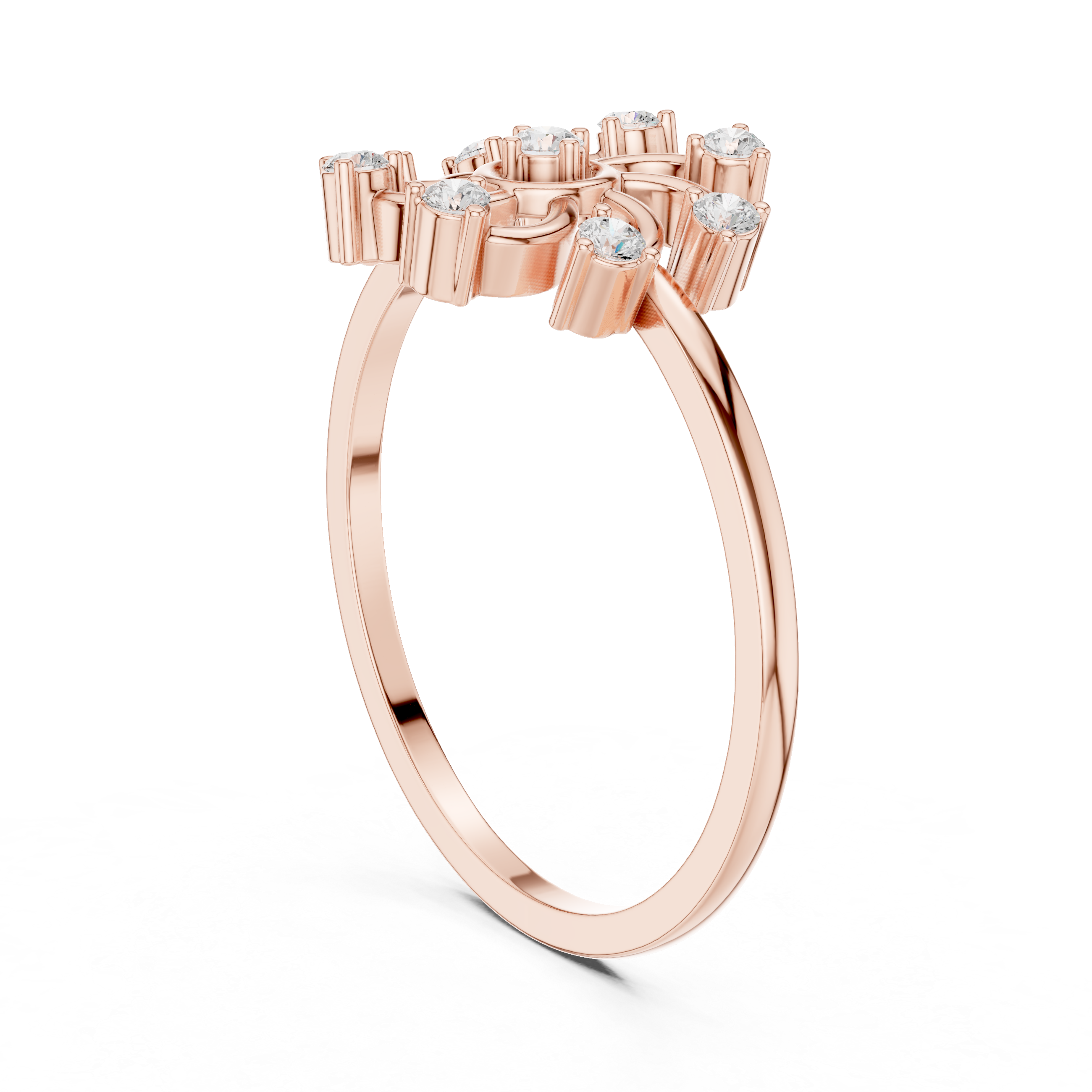 Sunburst Diamond Statement Ring
