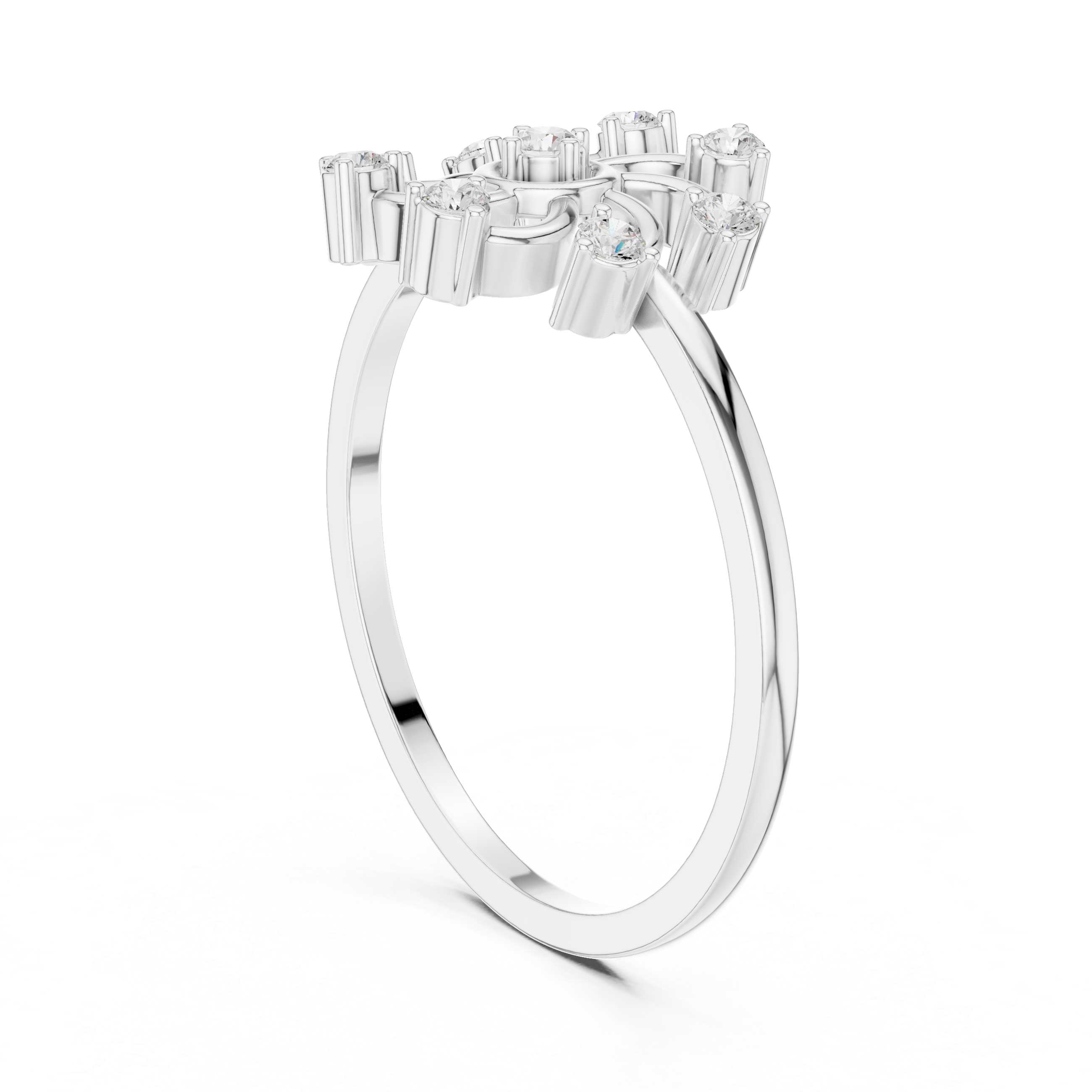 Sunburst Diamond Statement Ring