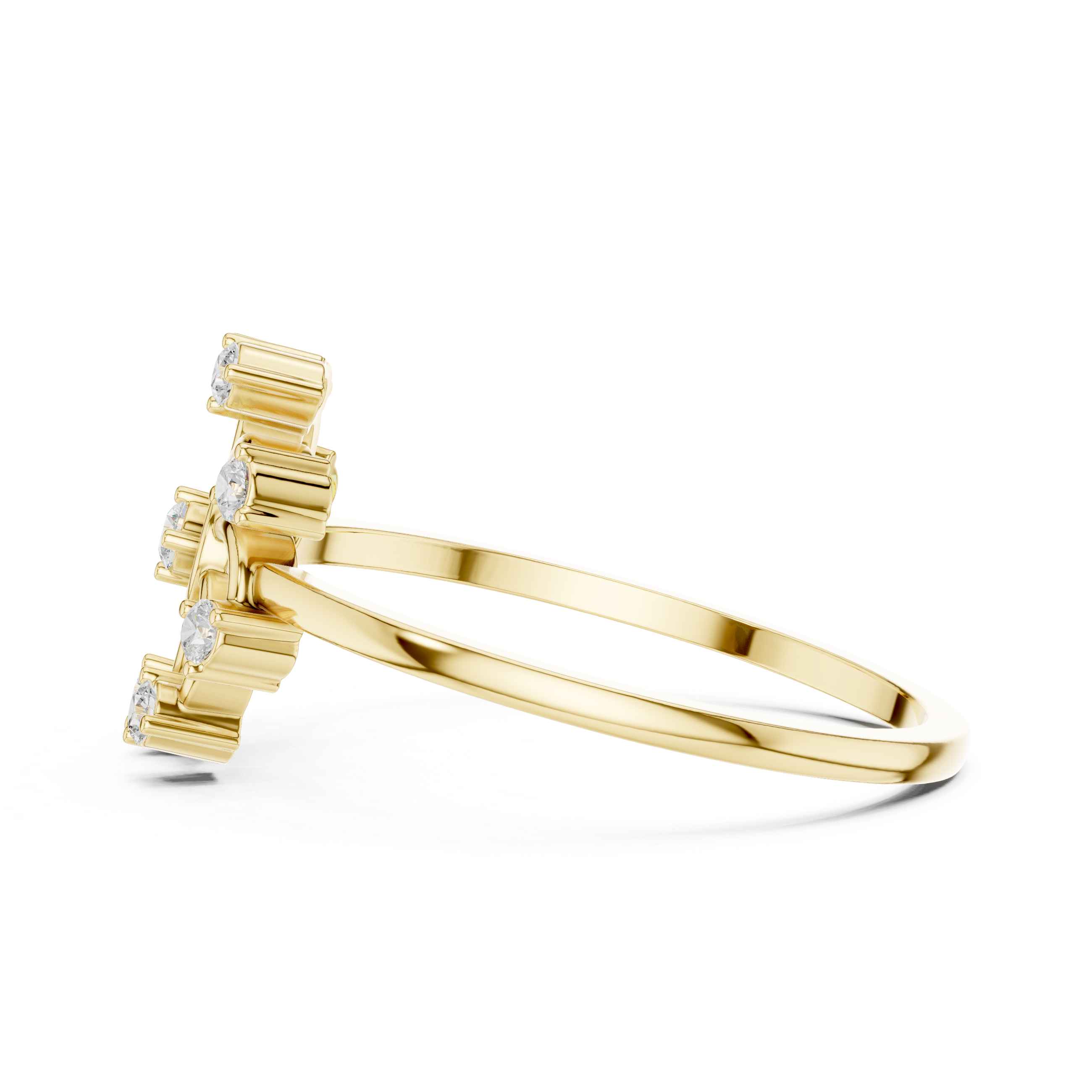Sunburst Diamond Statement Ring