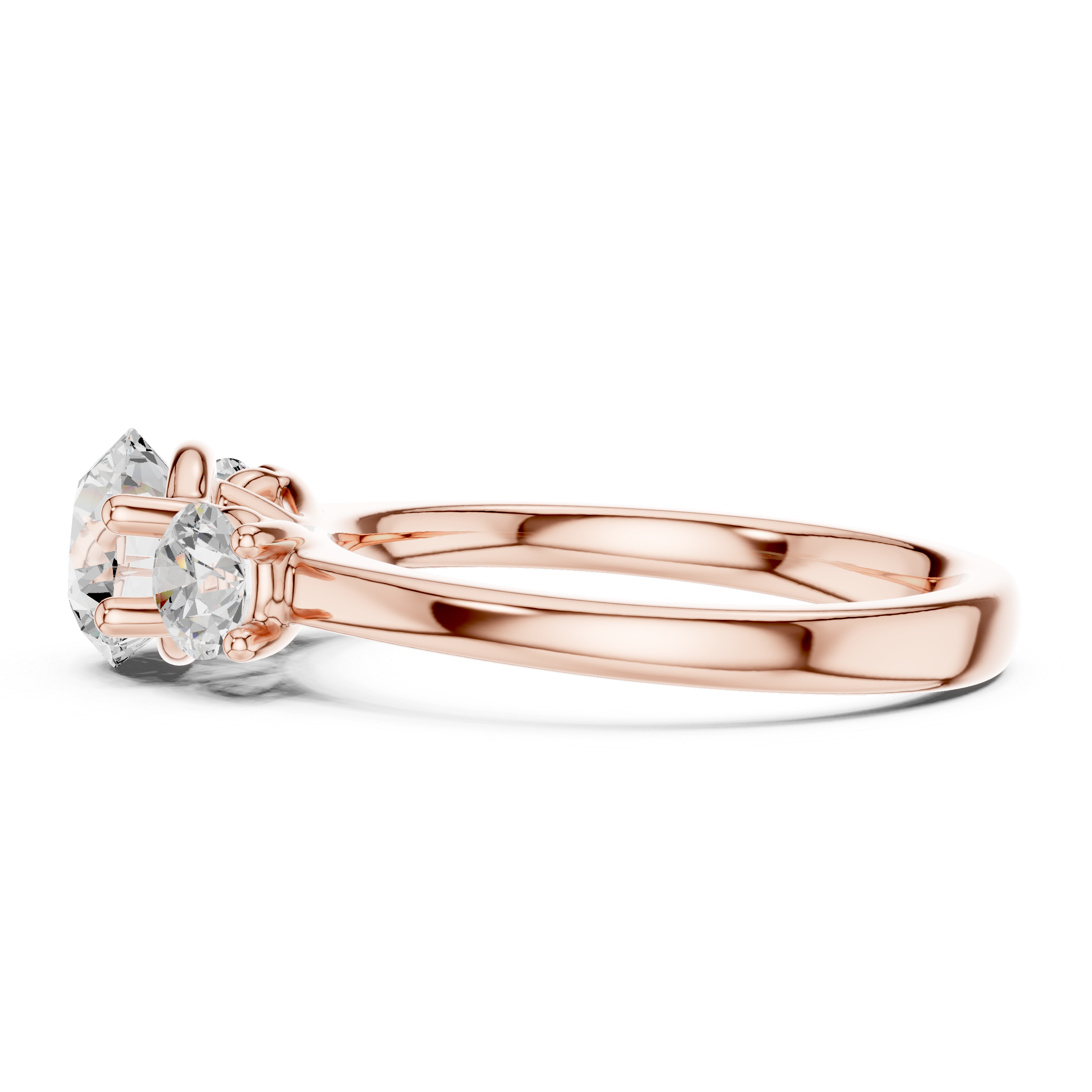 Classic Three Stone Diamond Engagement Ring
