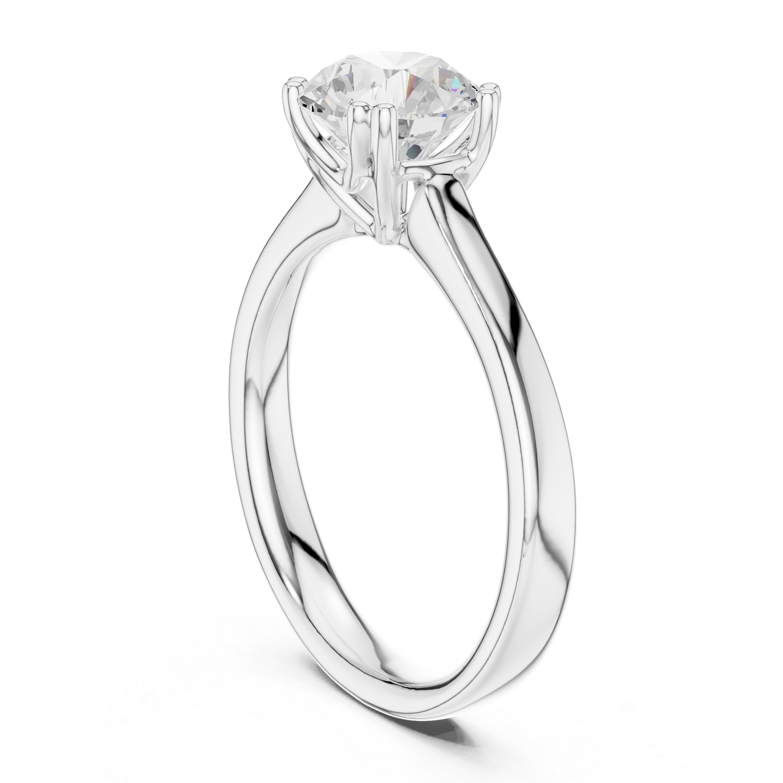 Classic Solitaire Diamond Engagement Ring