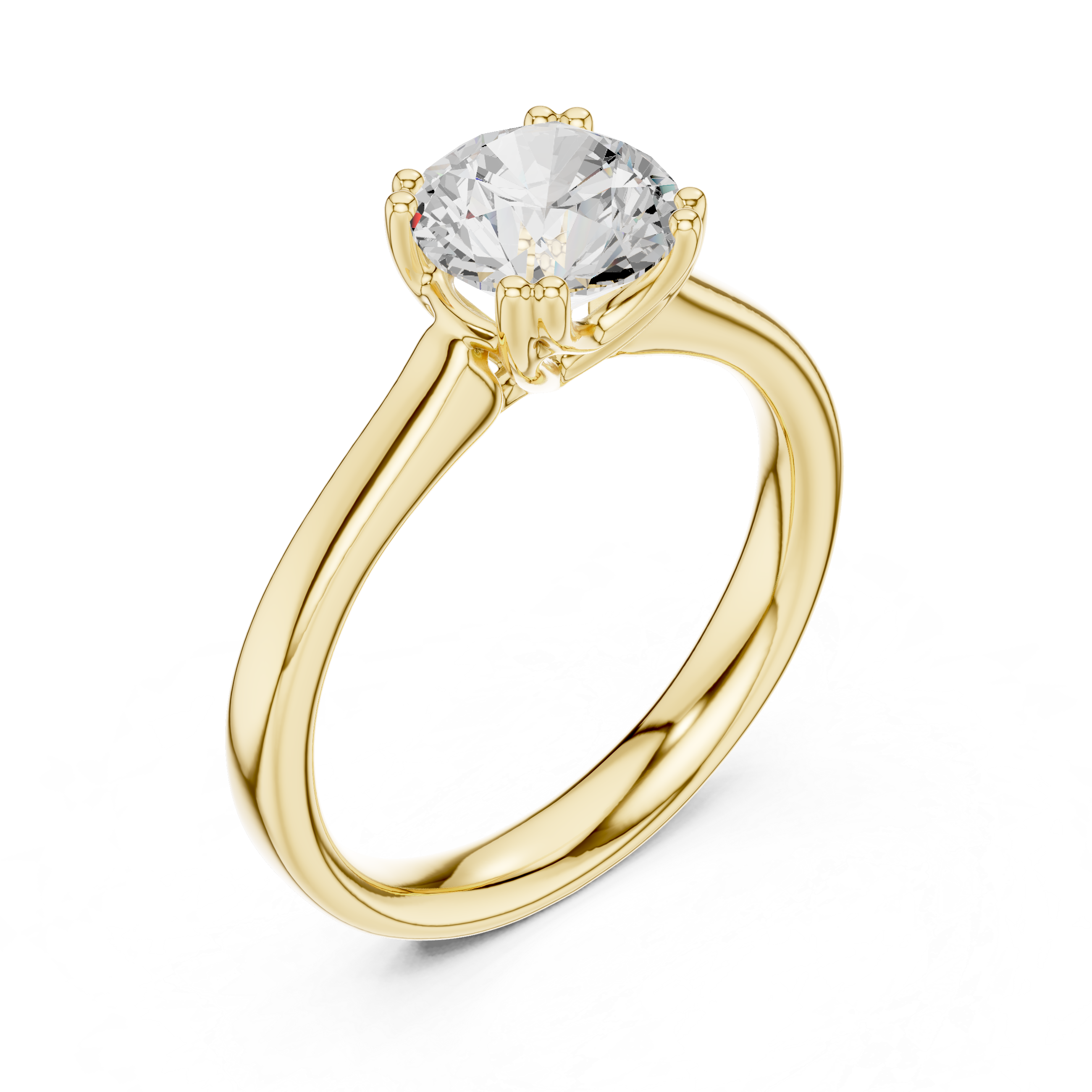 Classic Solitaire Diamond Engagement Ring
