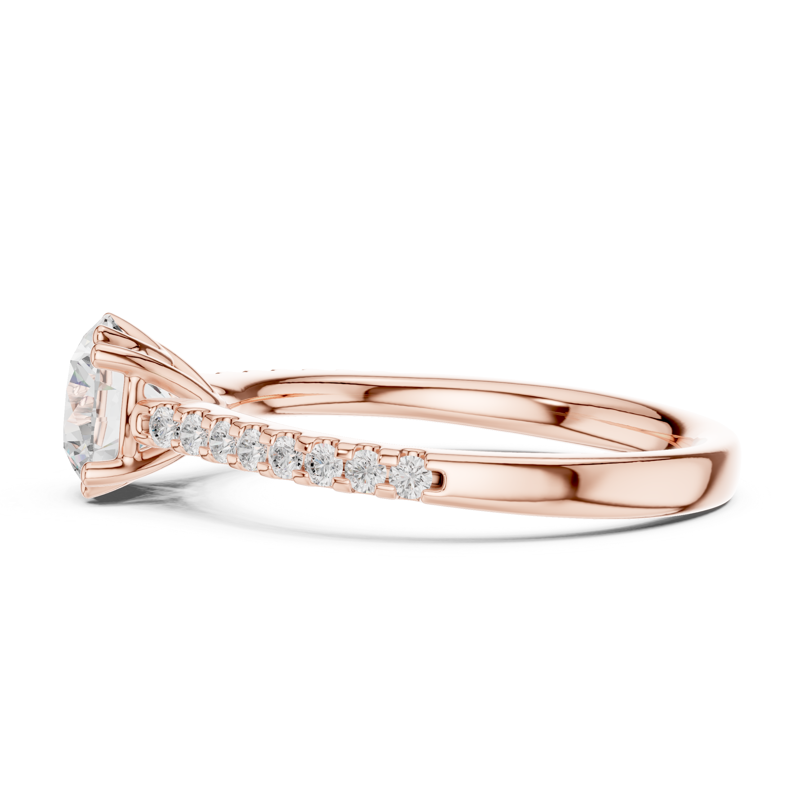 Classic Pavé Diamond Engagement Ring