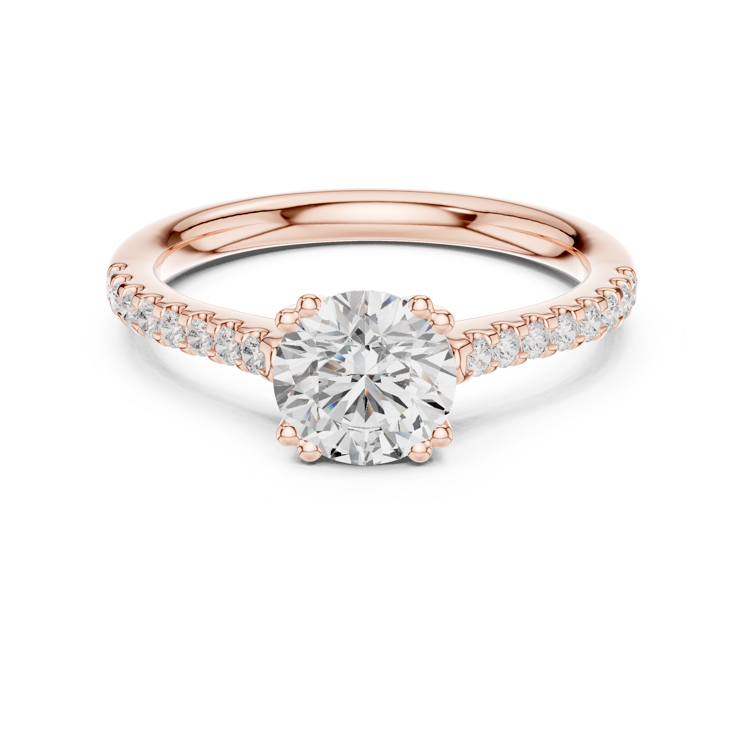 Classic Pavé Diamond Engagement Ring
