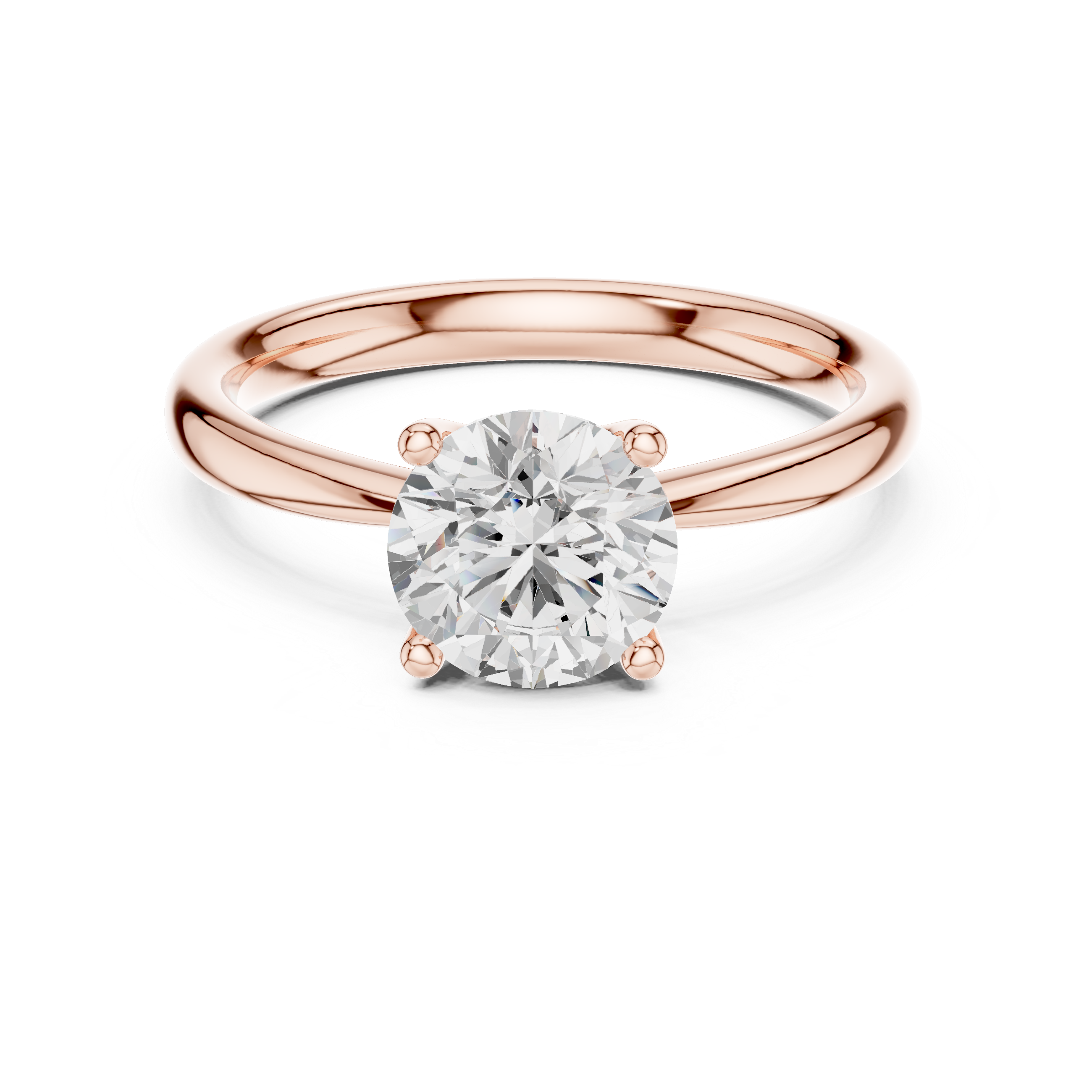 Classic Four-Prong Solitaire Engagement Ring