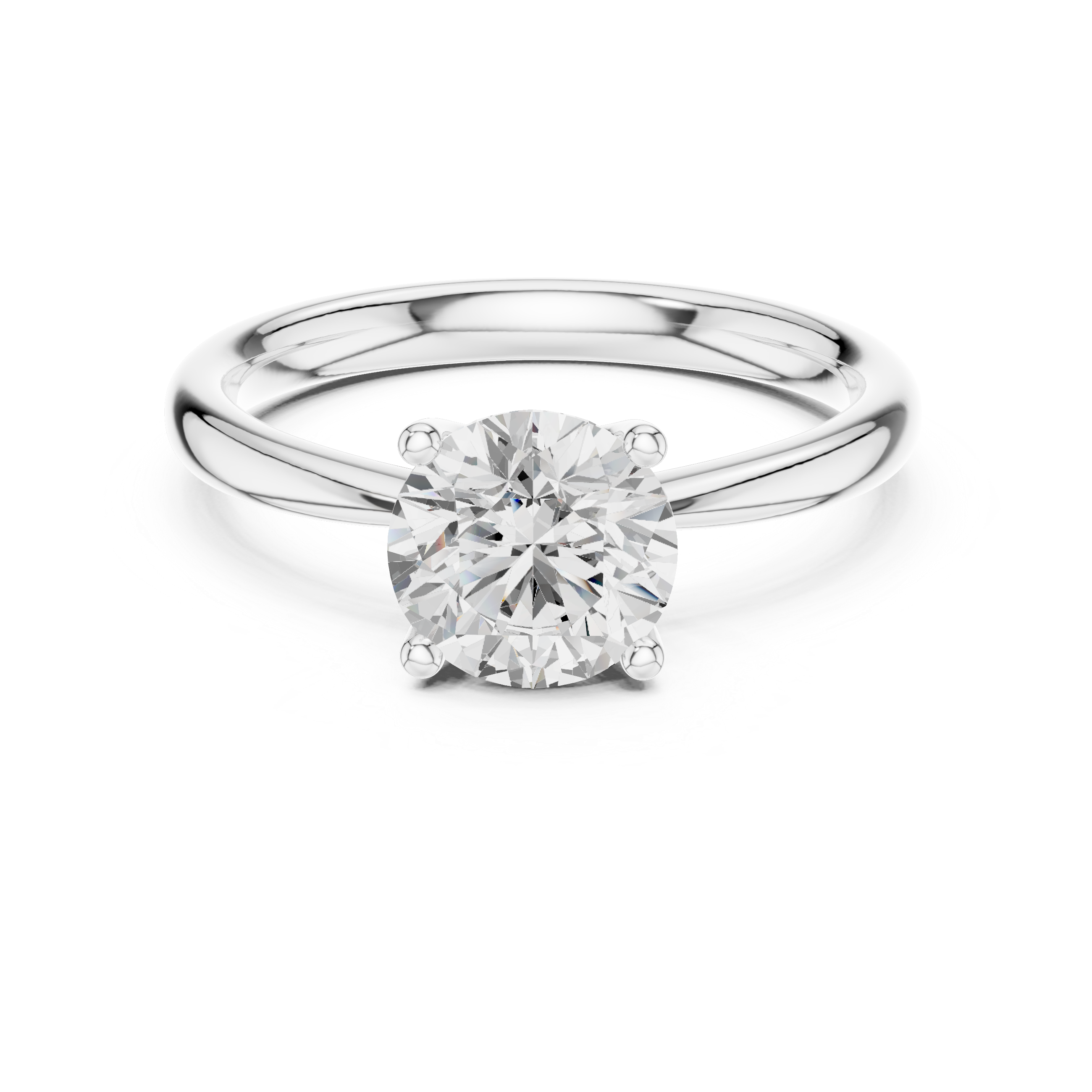 Classic Four-Prong Solitaire Engagement Ring