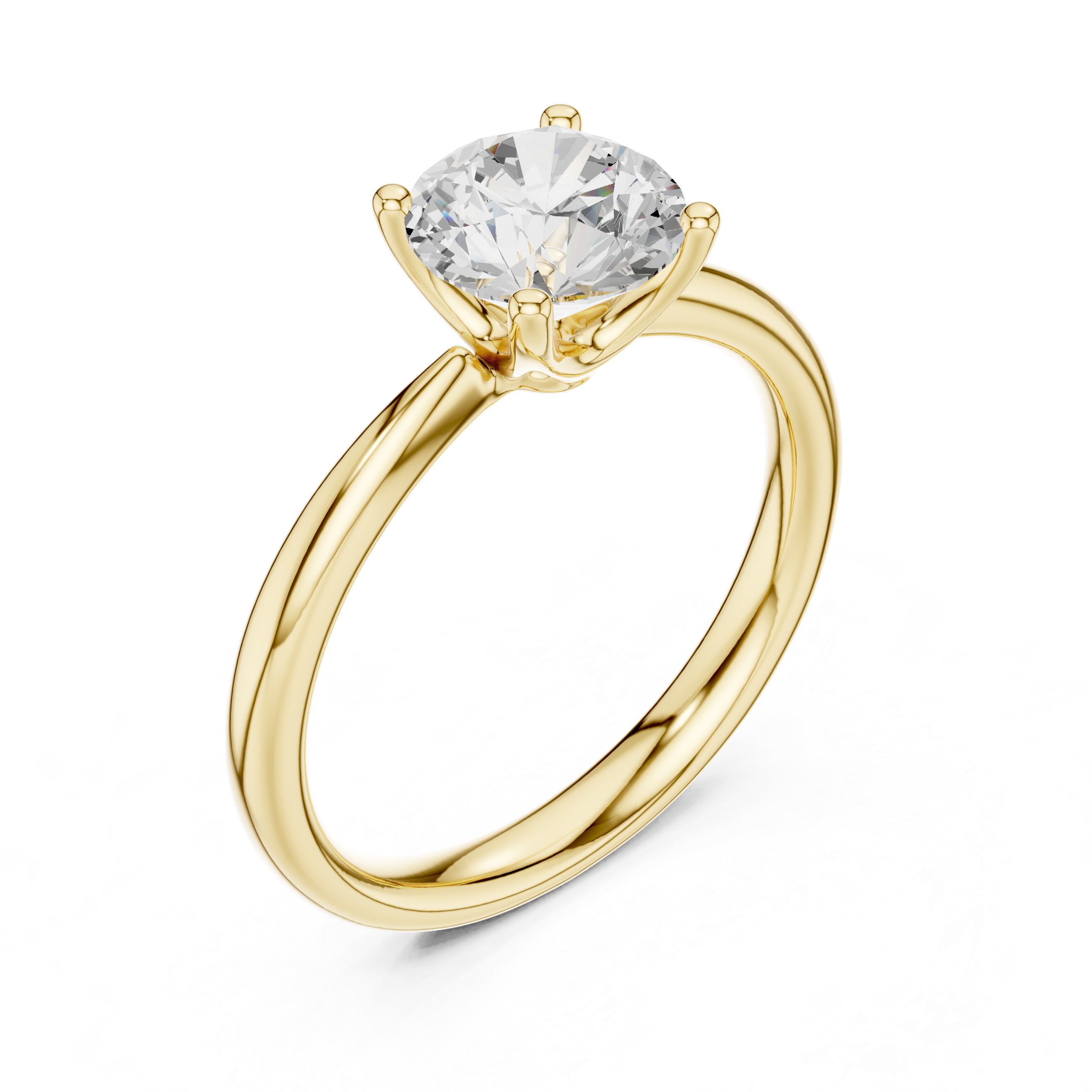 Classic Four-Prong Solitaire Engagement Ring