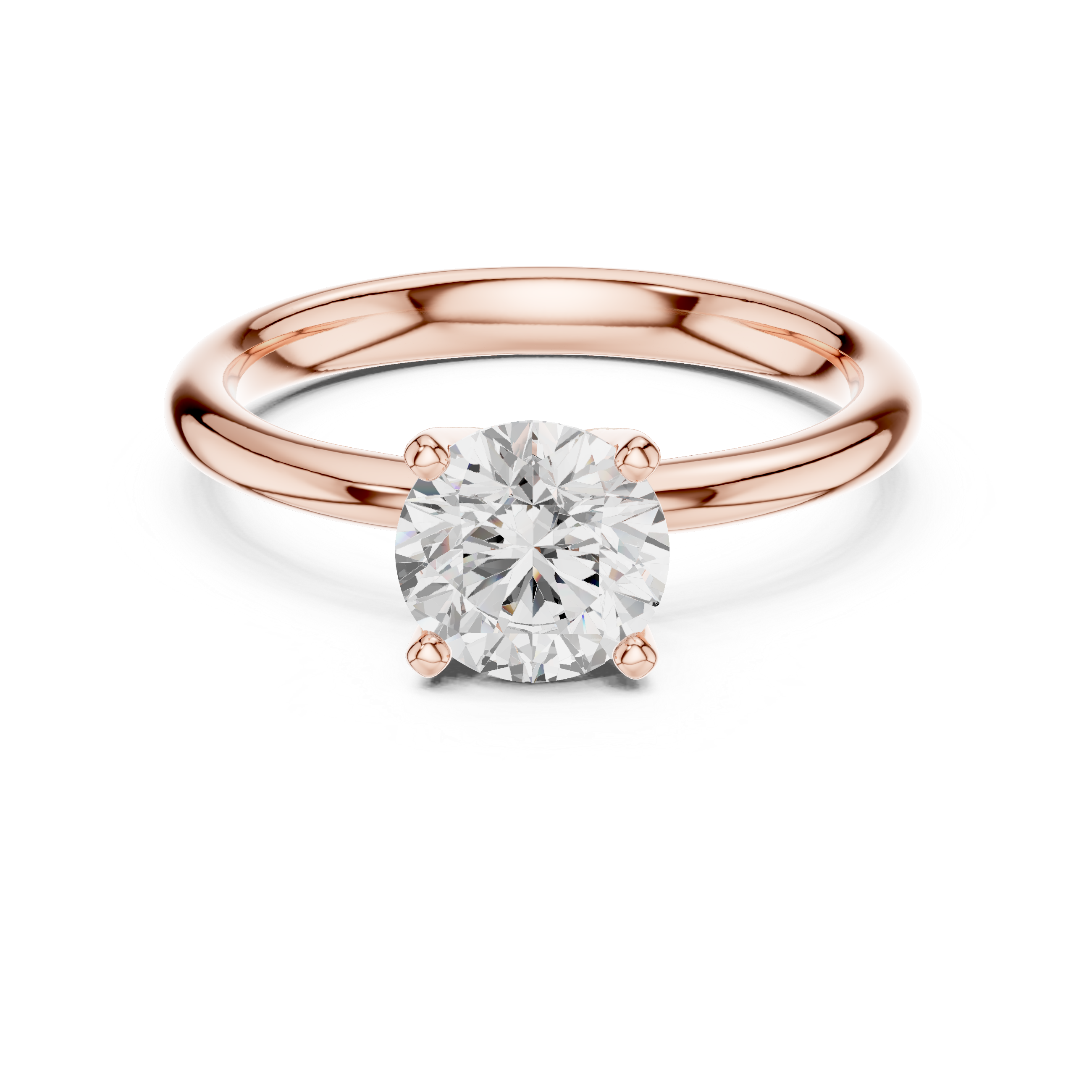 Classic Solitaire Diamond Engagement Ring