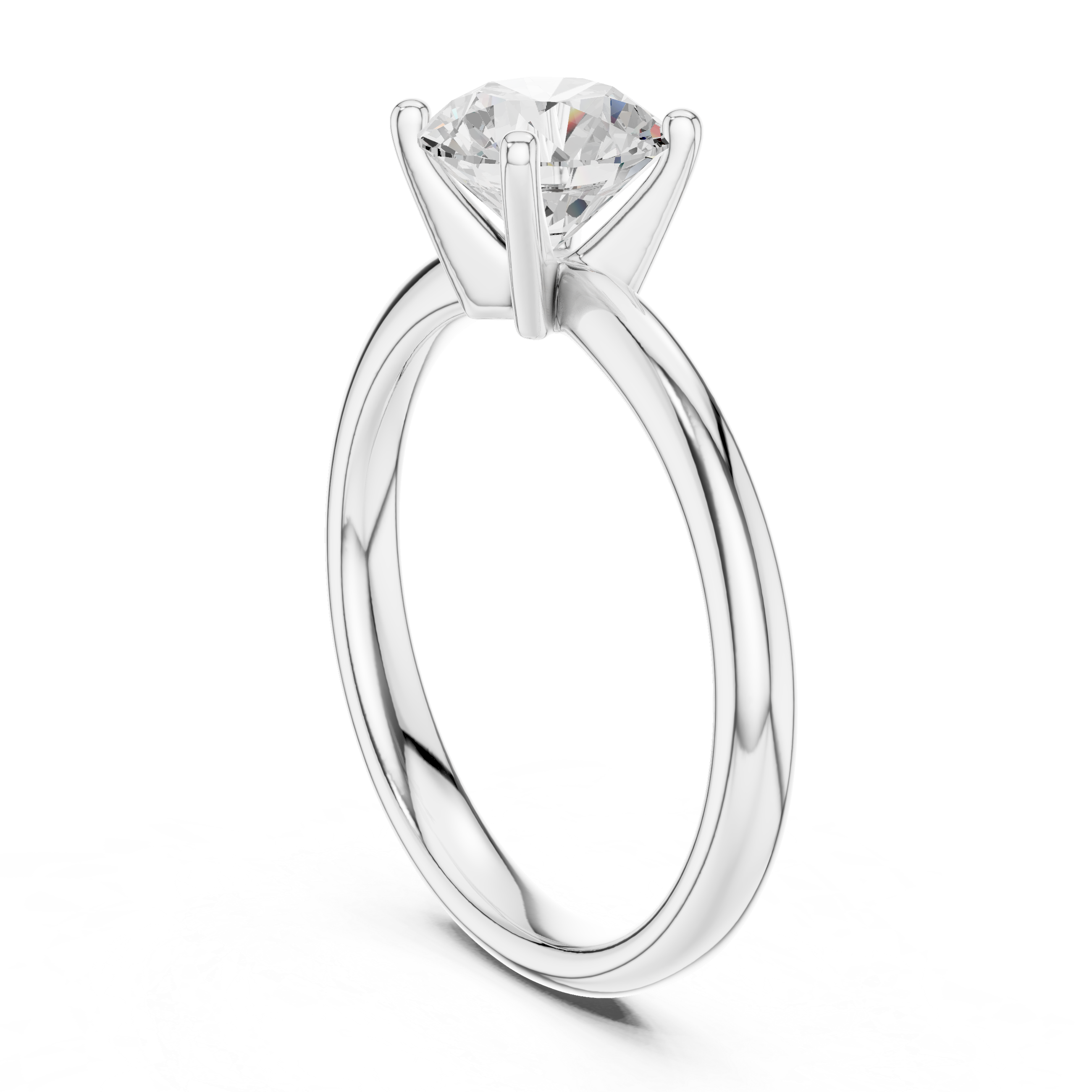 Classic Solitaire Diamond Engagement Ring