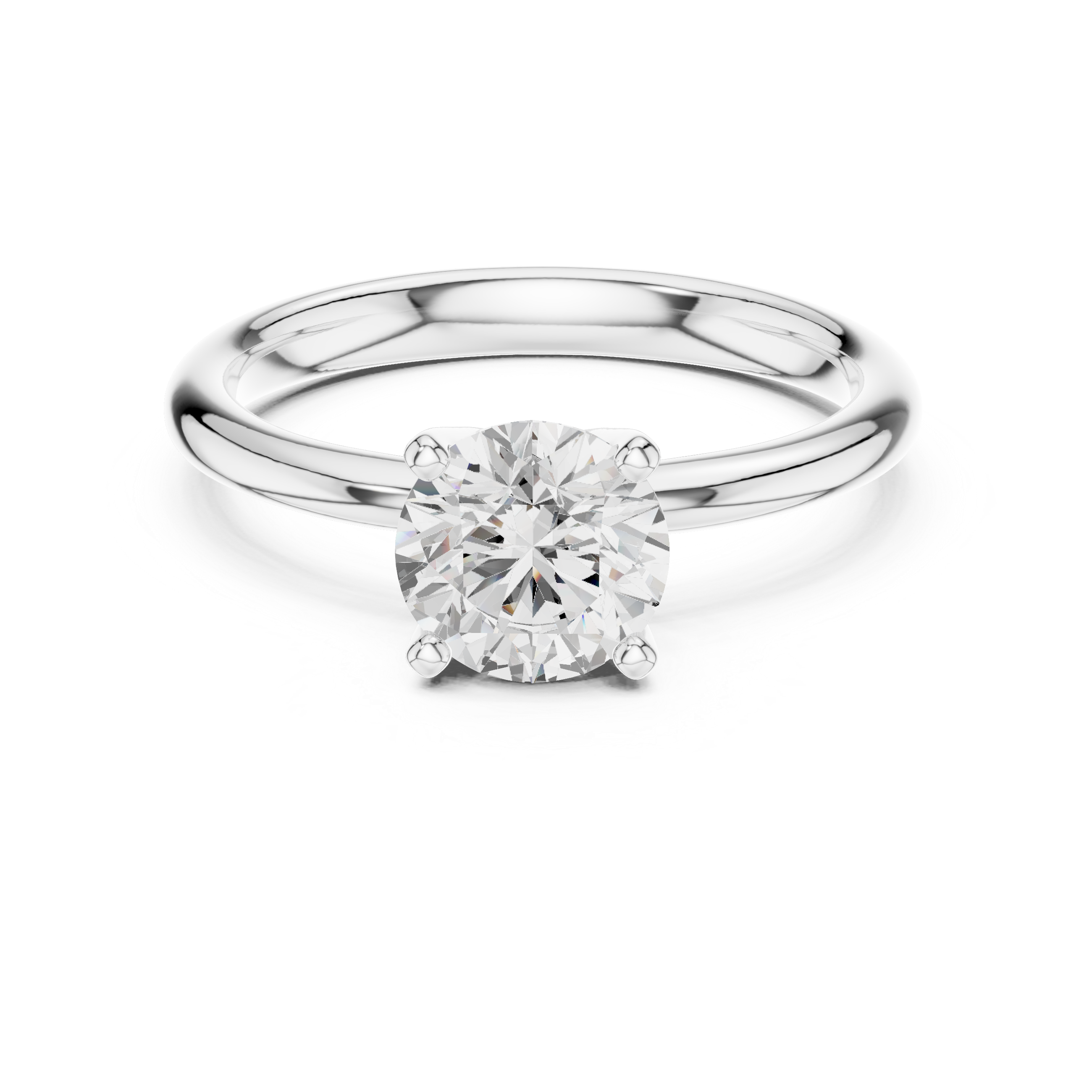 Classic Solitaire Diamond Engagement Ring