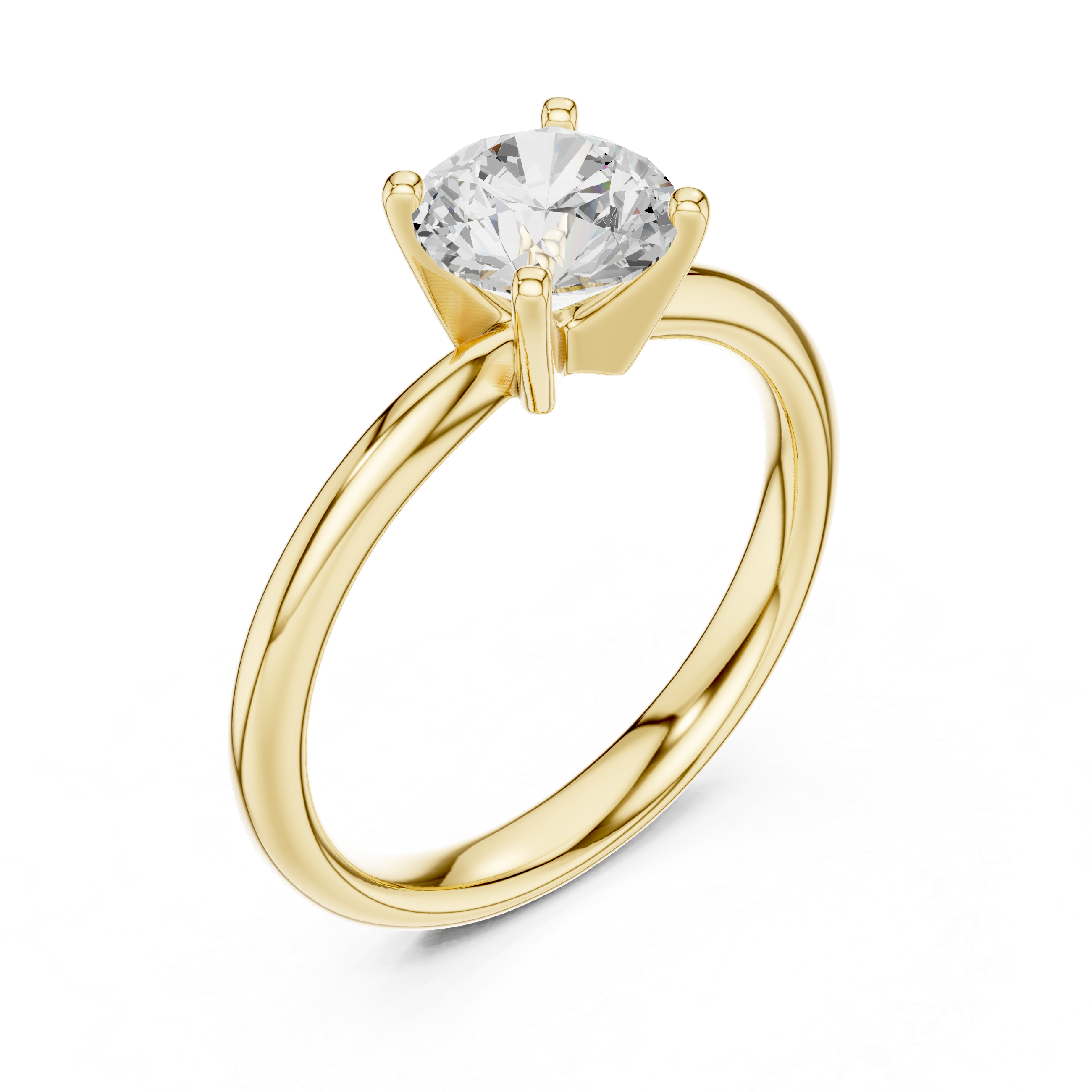 Classic Solitaire Diamond Engagement Ring