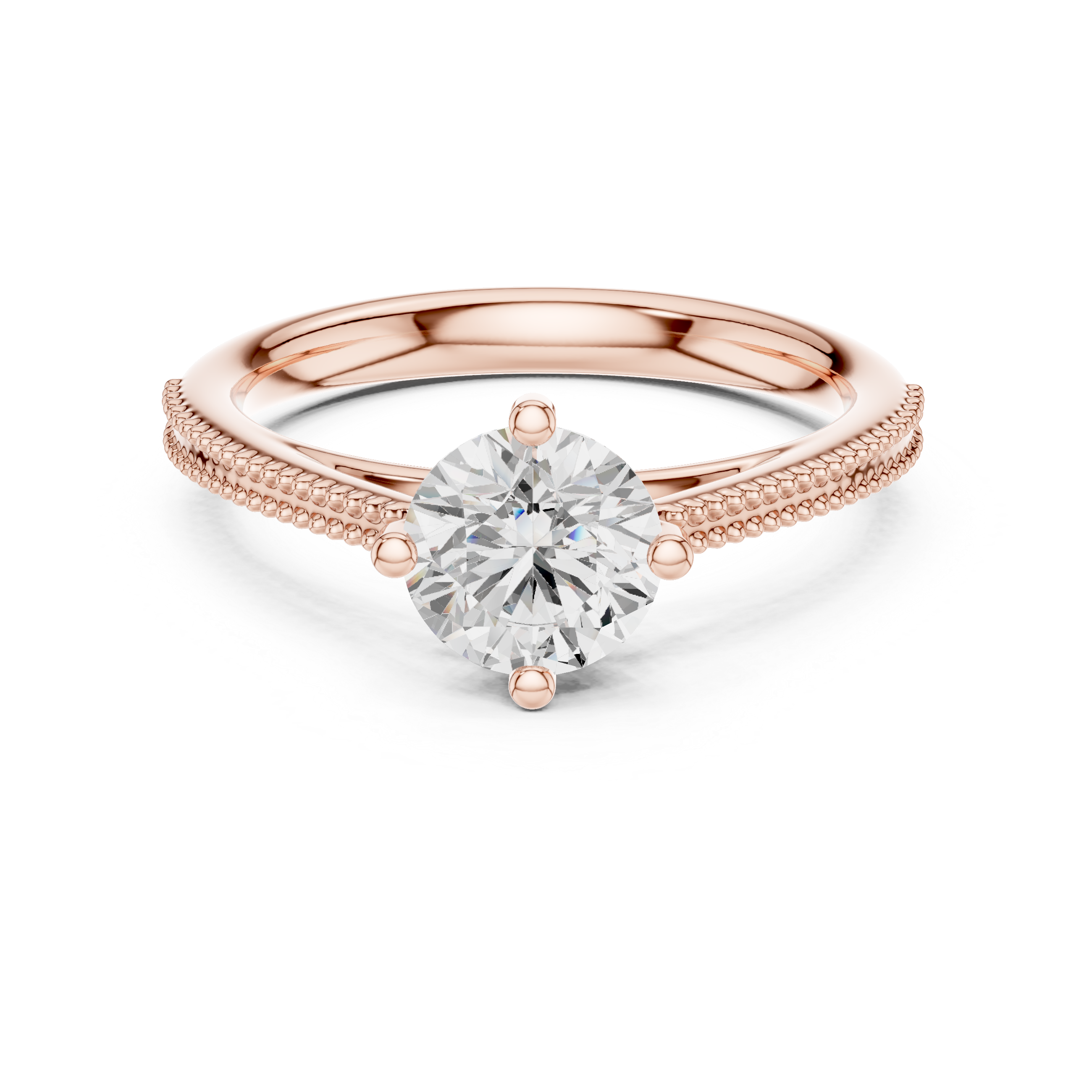Classic Four Prong Solitaire Engagement Ring