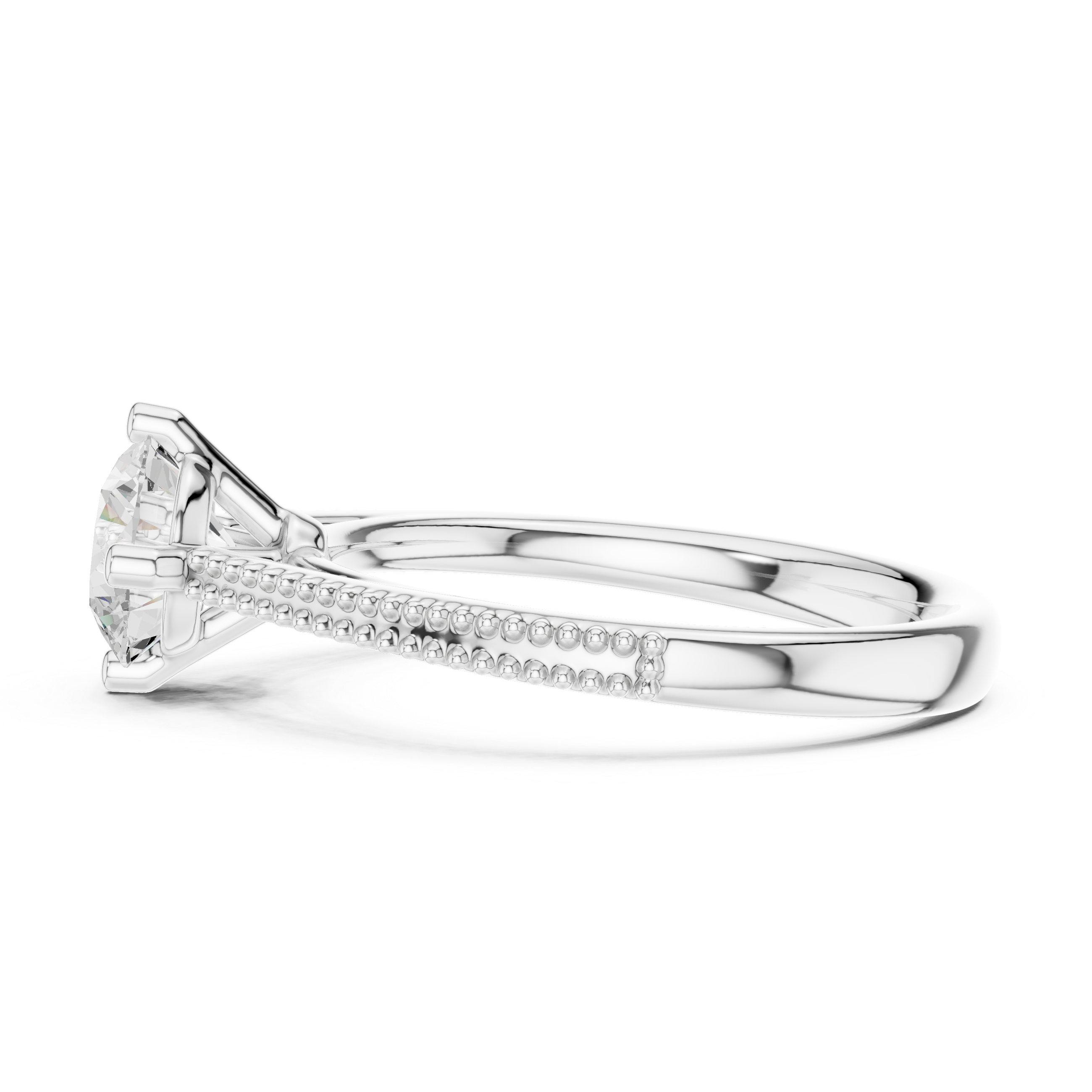 Classic Four Prong Solitaire Engagement Ring