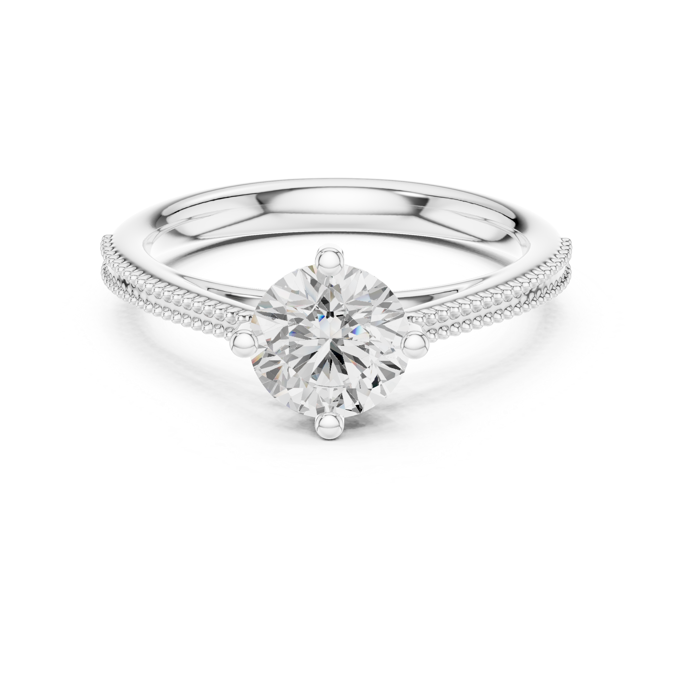 Classic Four Prong Solitaire Engagement Ring