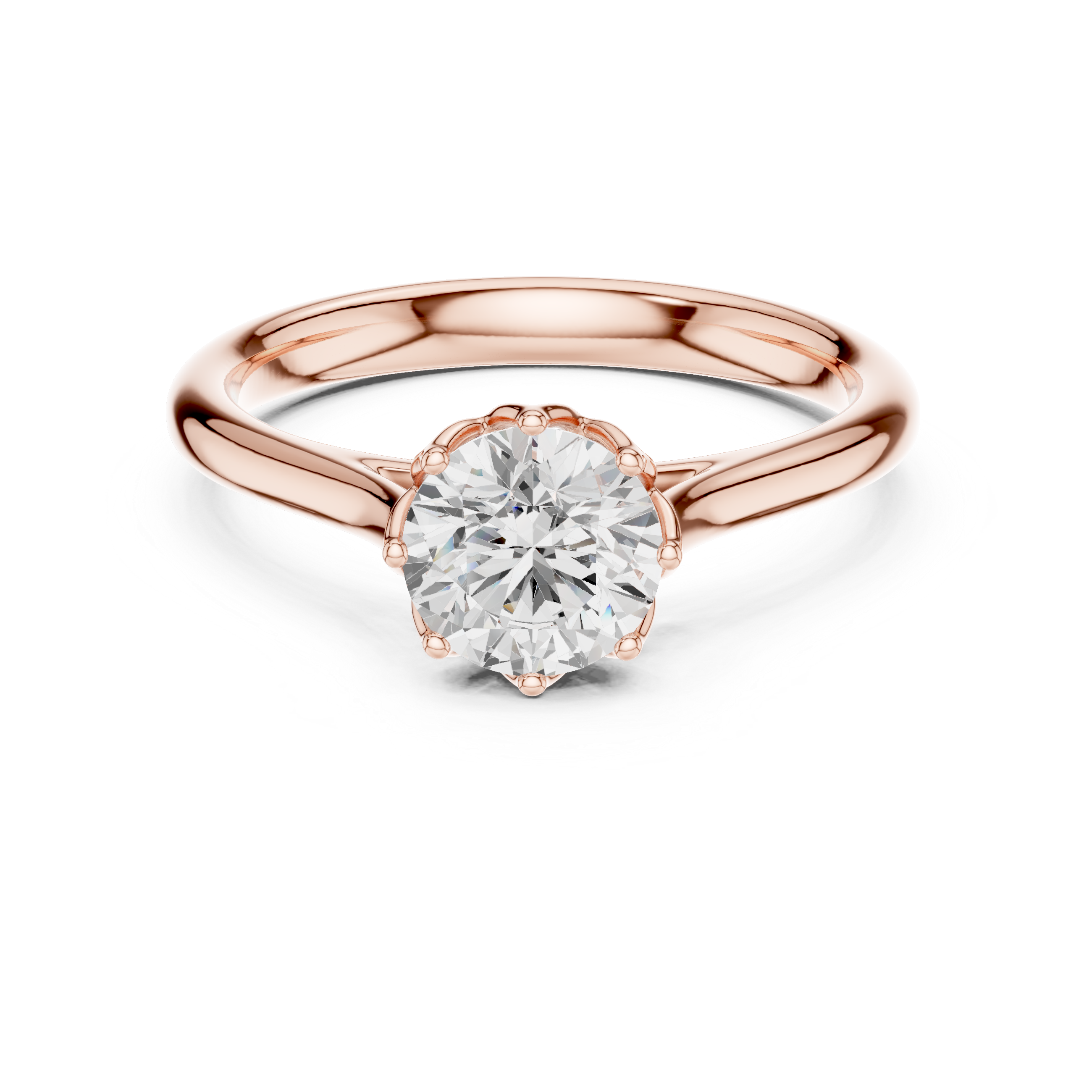 Classic Round Solitaire Engagement Ring