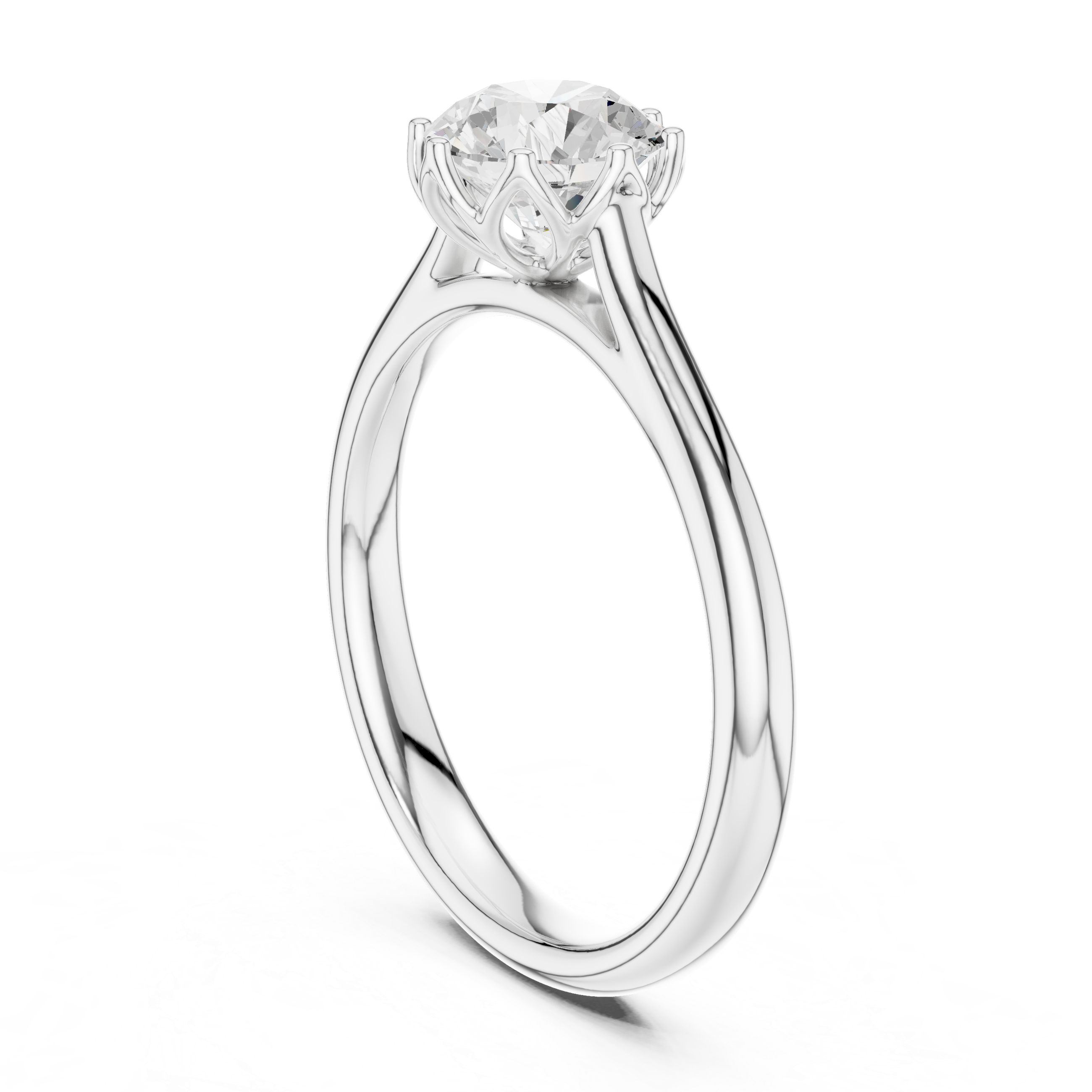Classic Round Solitaire Engagement Ring