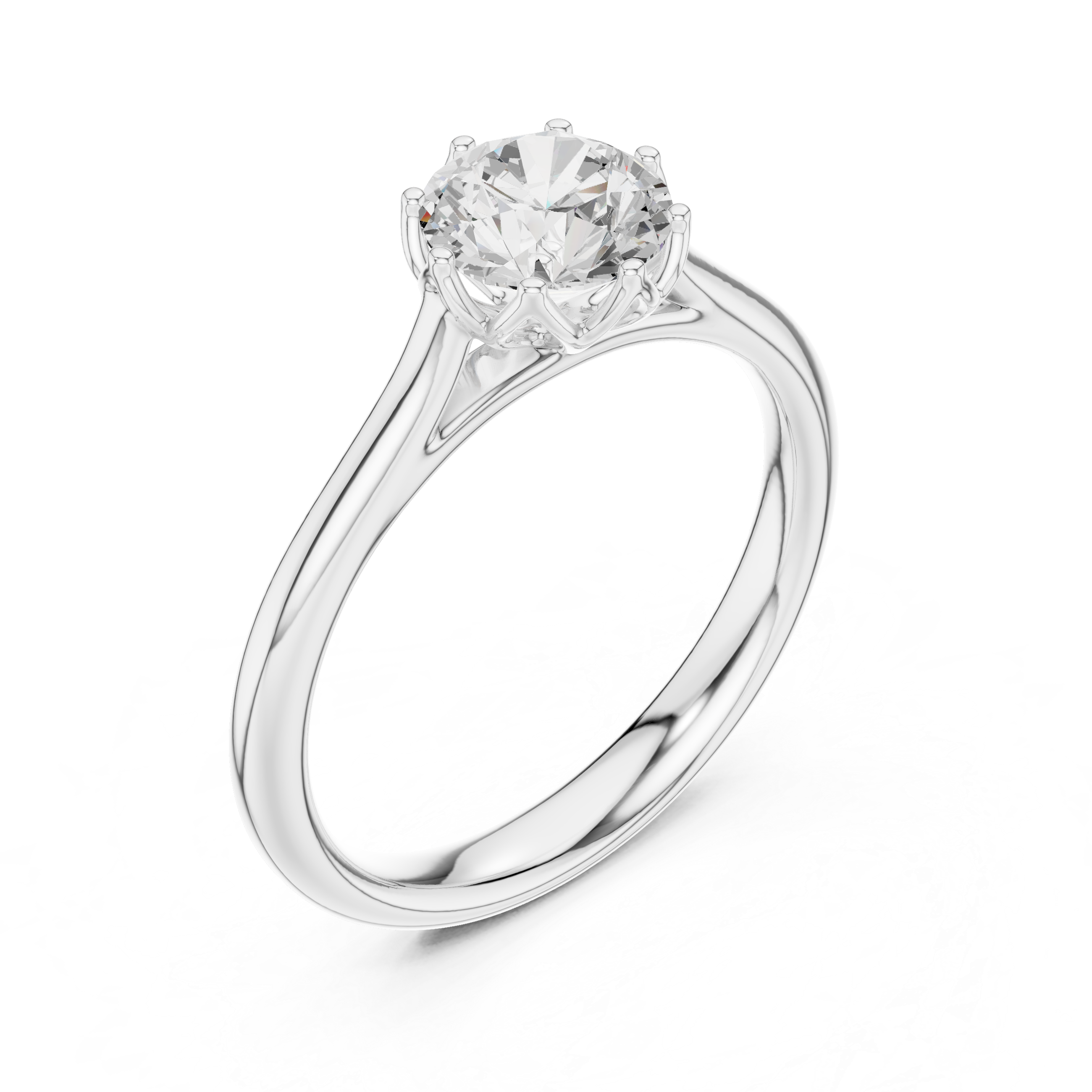 Classic Round Solitaire Engagement Ring